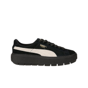 (W) Puma Suede Platform Trace KR Black White