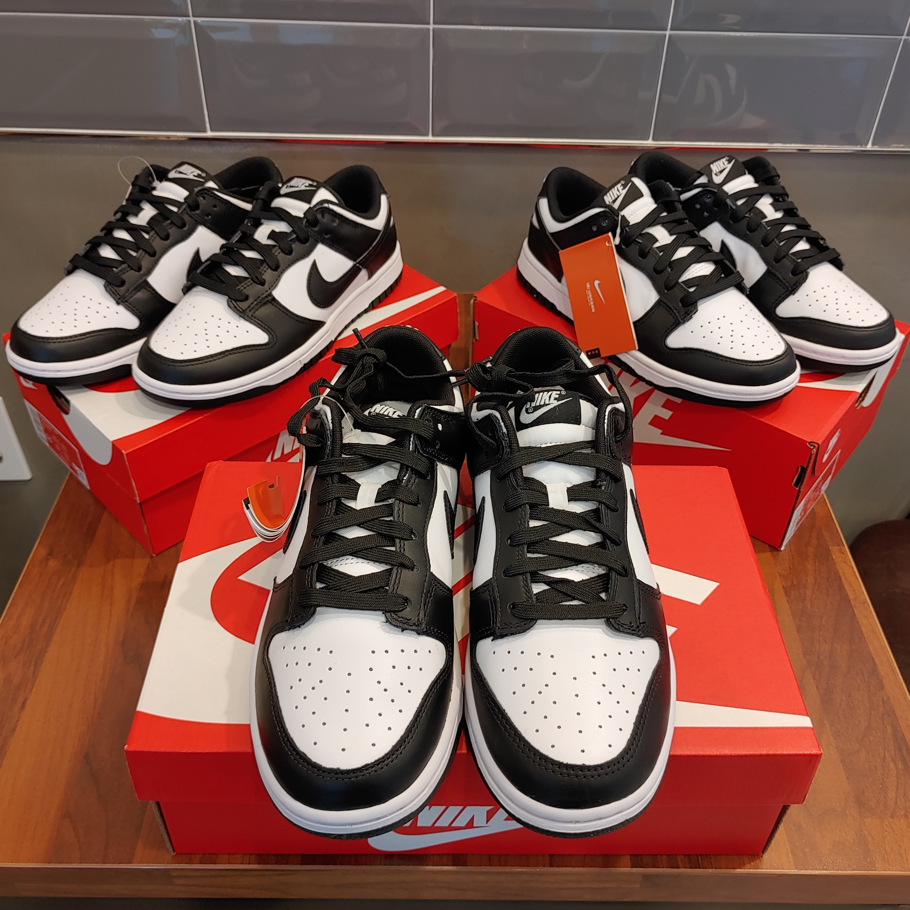 Nike Dunk Low Retro Black, (W) Nike Dunk Low Black 착용 스타일 - 2