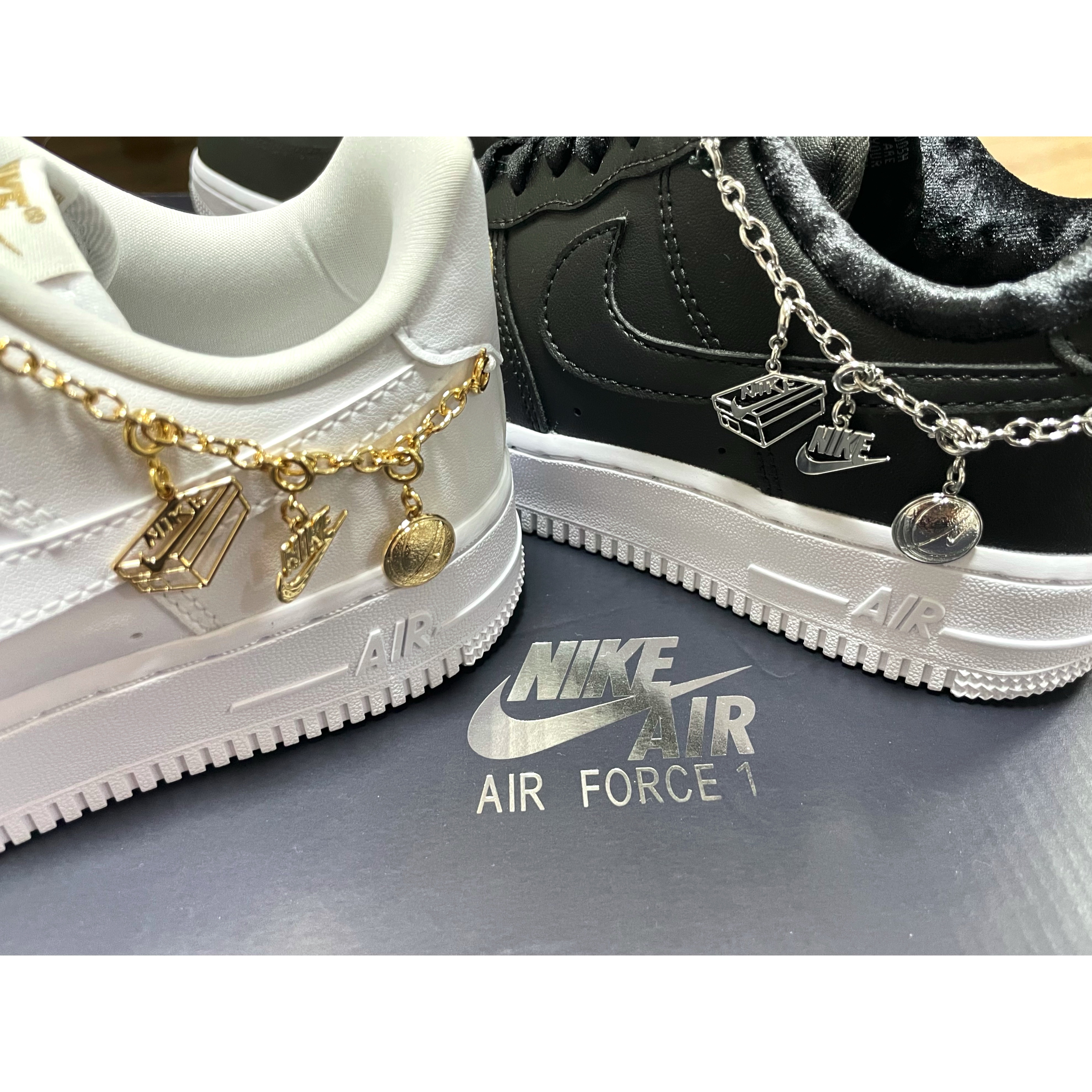 (W) Nike Air Force 1 '07 LX Black Pendant, (W) Nike Air Force 1 '07 LX White Pendant 착용 스타일 - 5