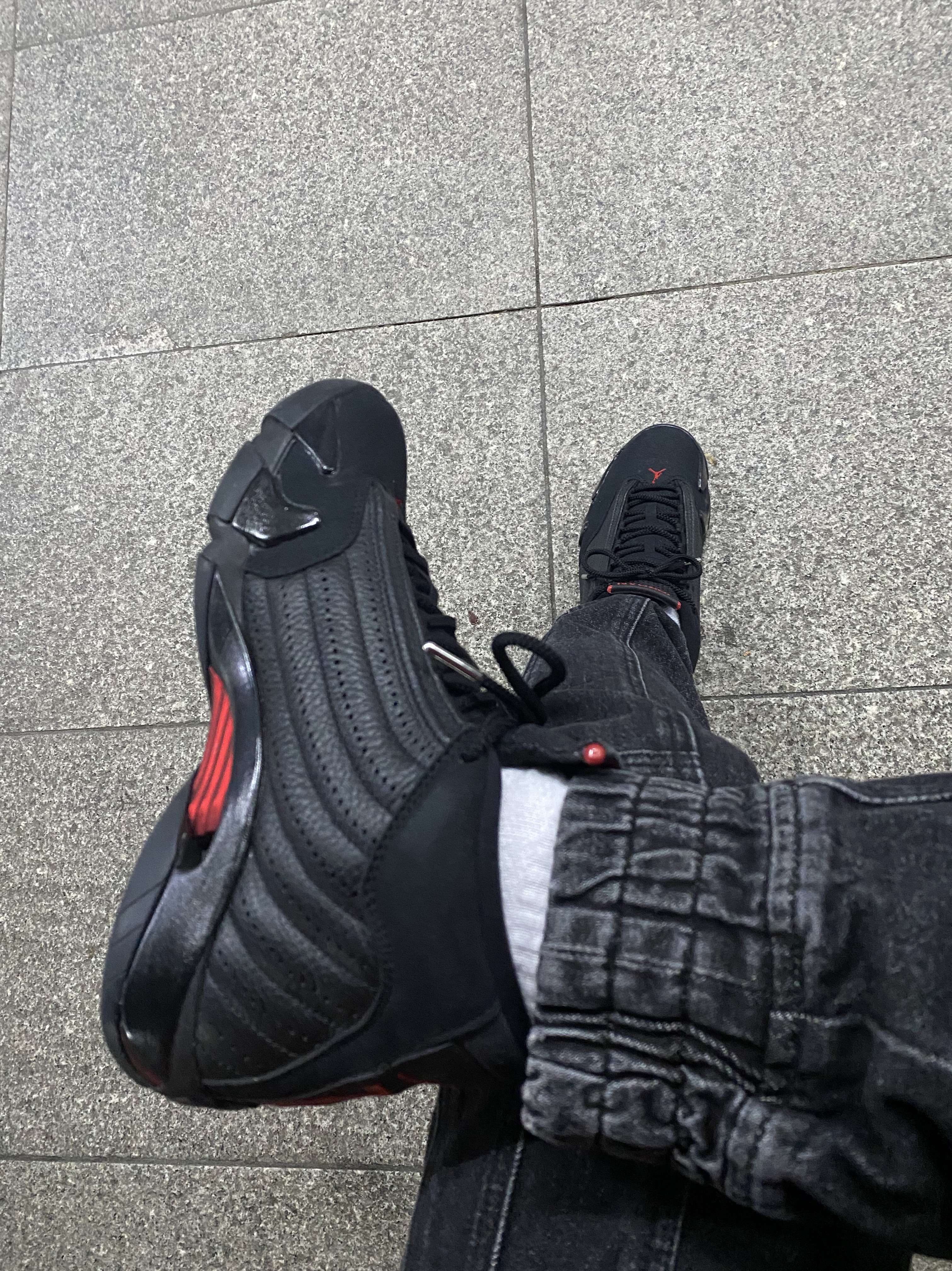 Jordan 14 Retro Last Shot 2018 착용 스타일