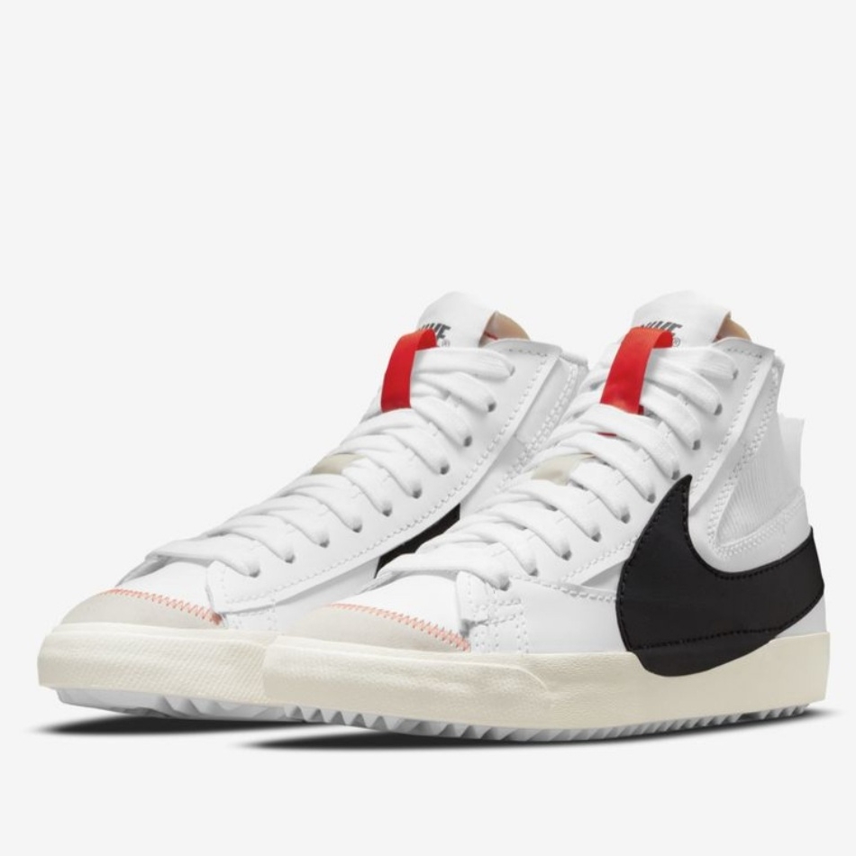 Nike Blazer Mid '77 Jumbo White and Black 착용 스타일 - 4