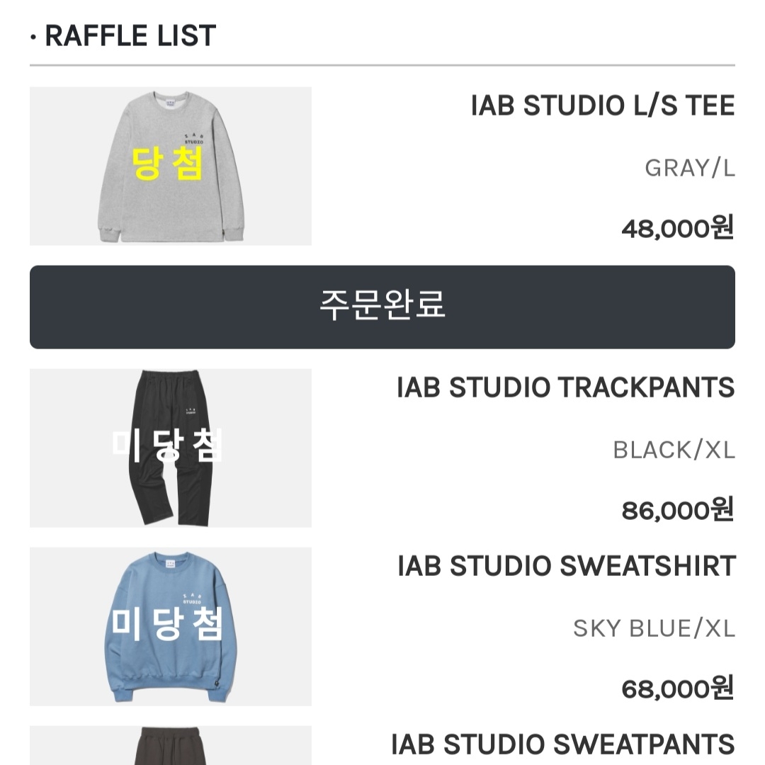 IAB Studio Long Sleeve Gray 착용 스타일