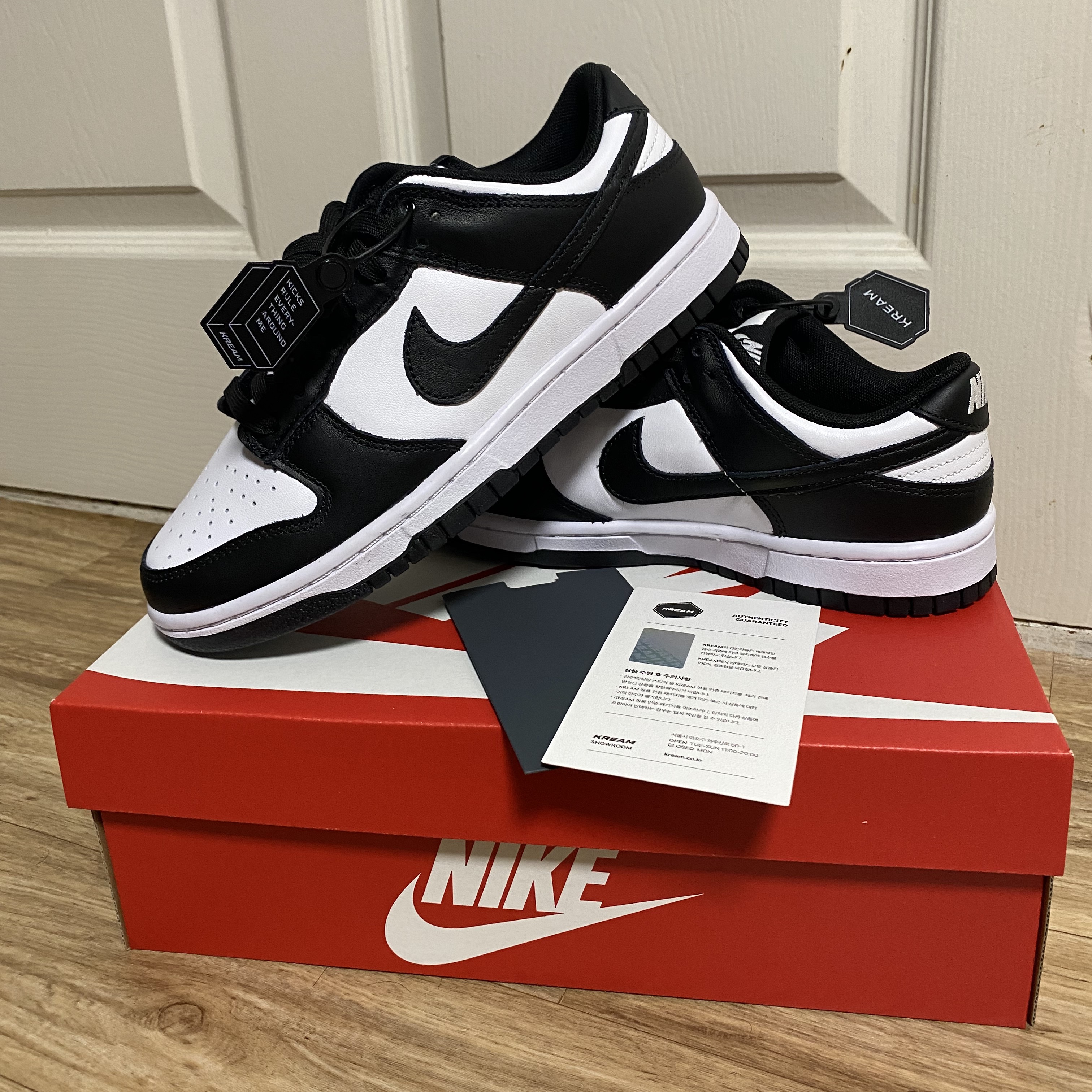 Nike Dunk Low Retro Black 착용 스타일 - 1