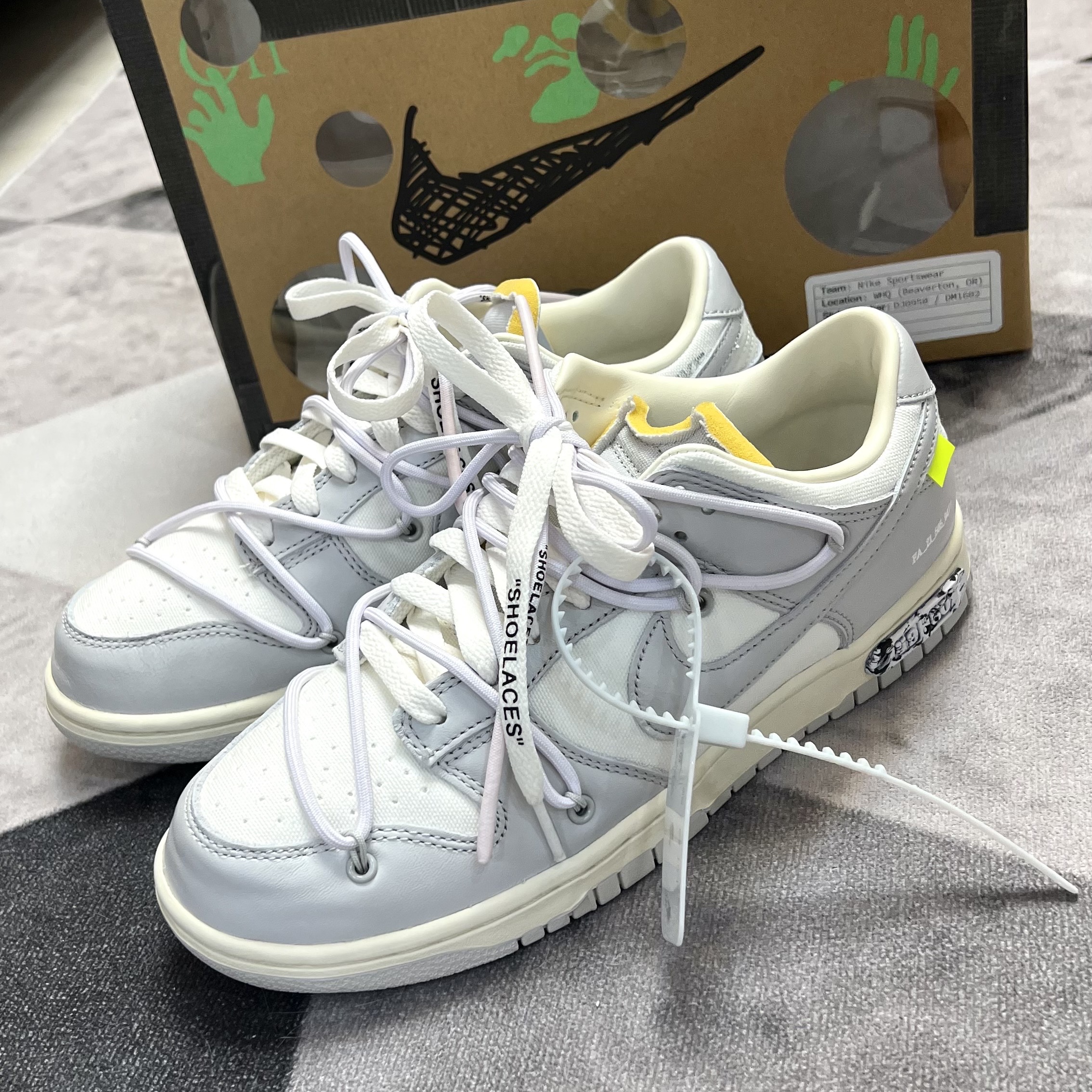 Nike x Off-White Dunk Low The 50 - Lot 49 착용 스타일 - 2