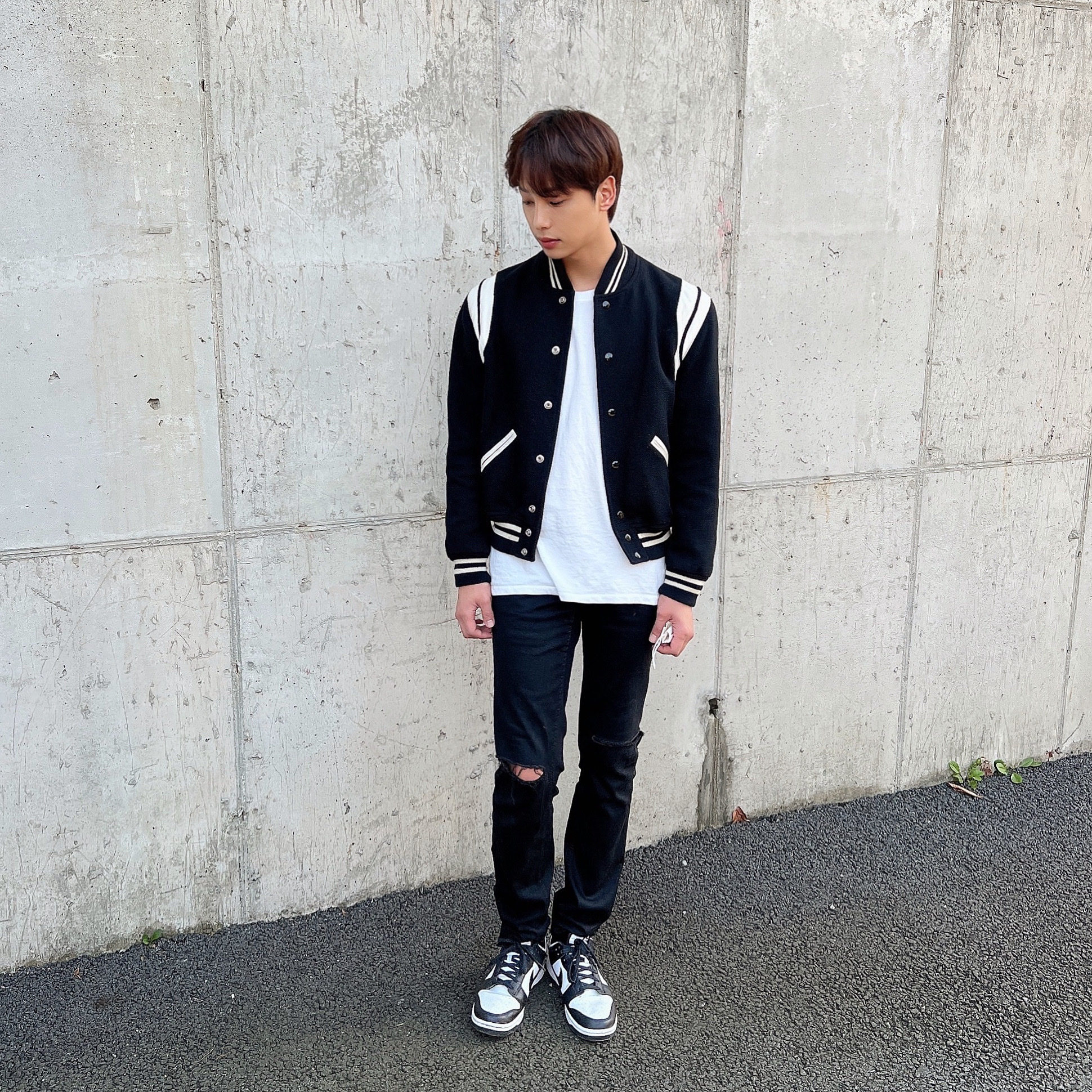 Nike Dunk Low Retro Black 착용 스타일
