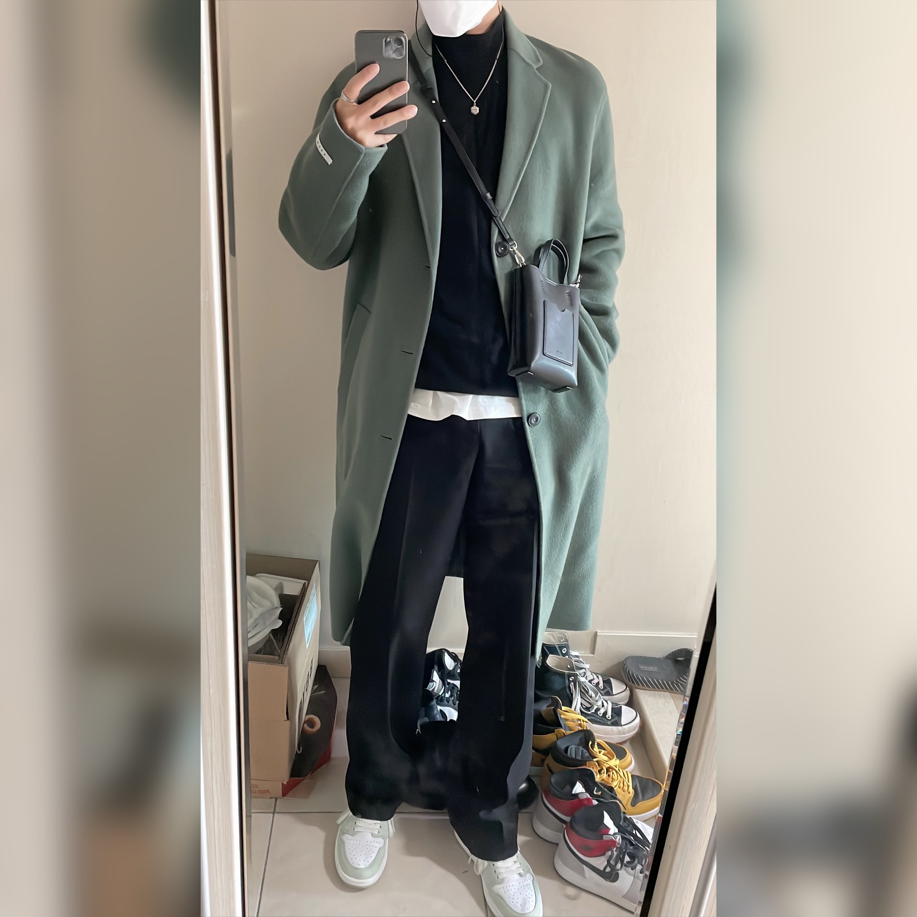 (W) Jordan 1 Retro High OG Seafoam 착용 스타일