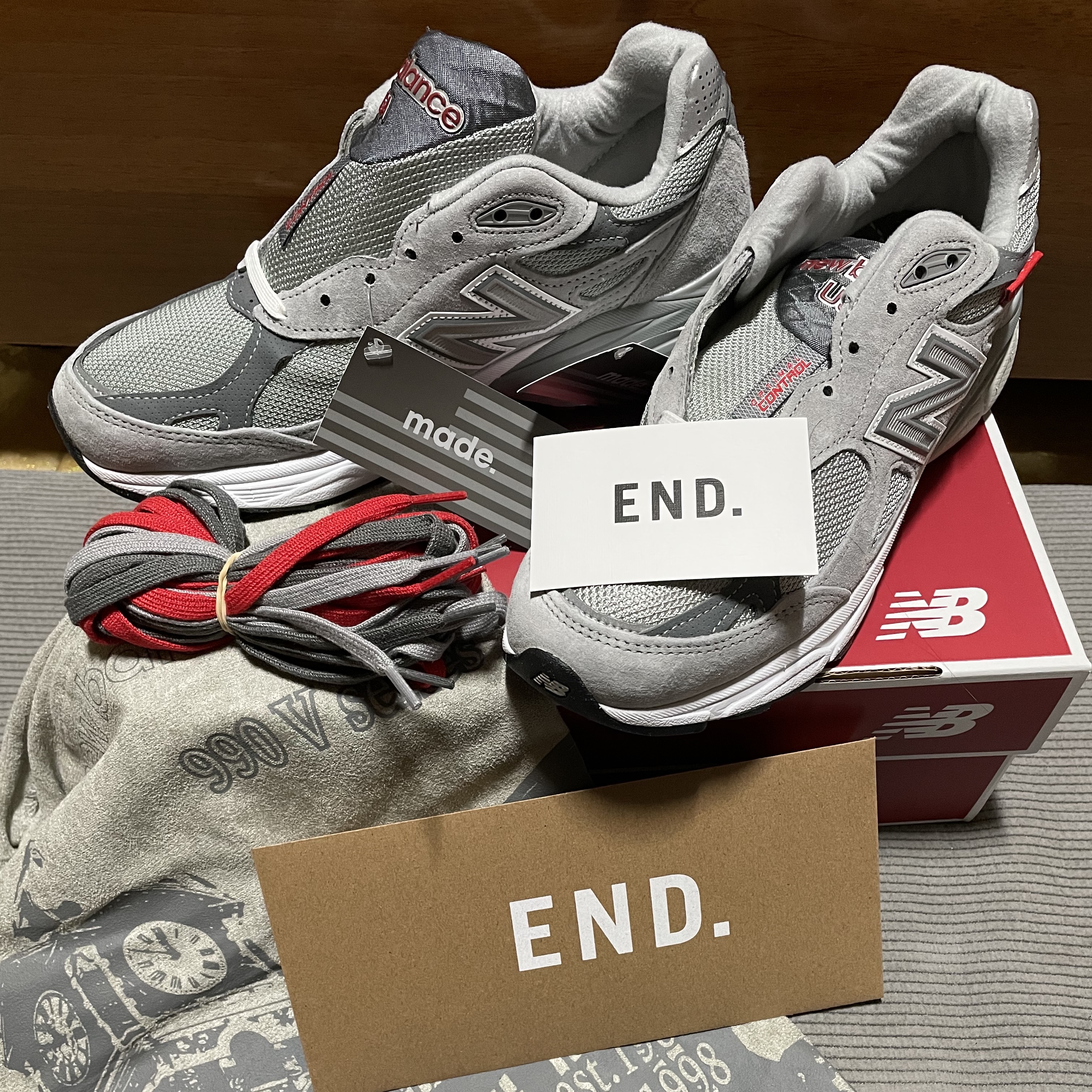 New Balance 990vs3 Made in USA Grey - D Standard 착용 스타일