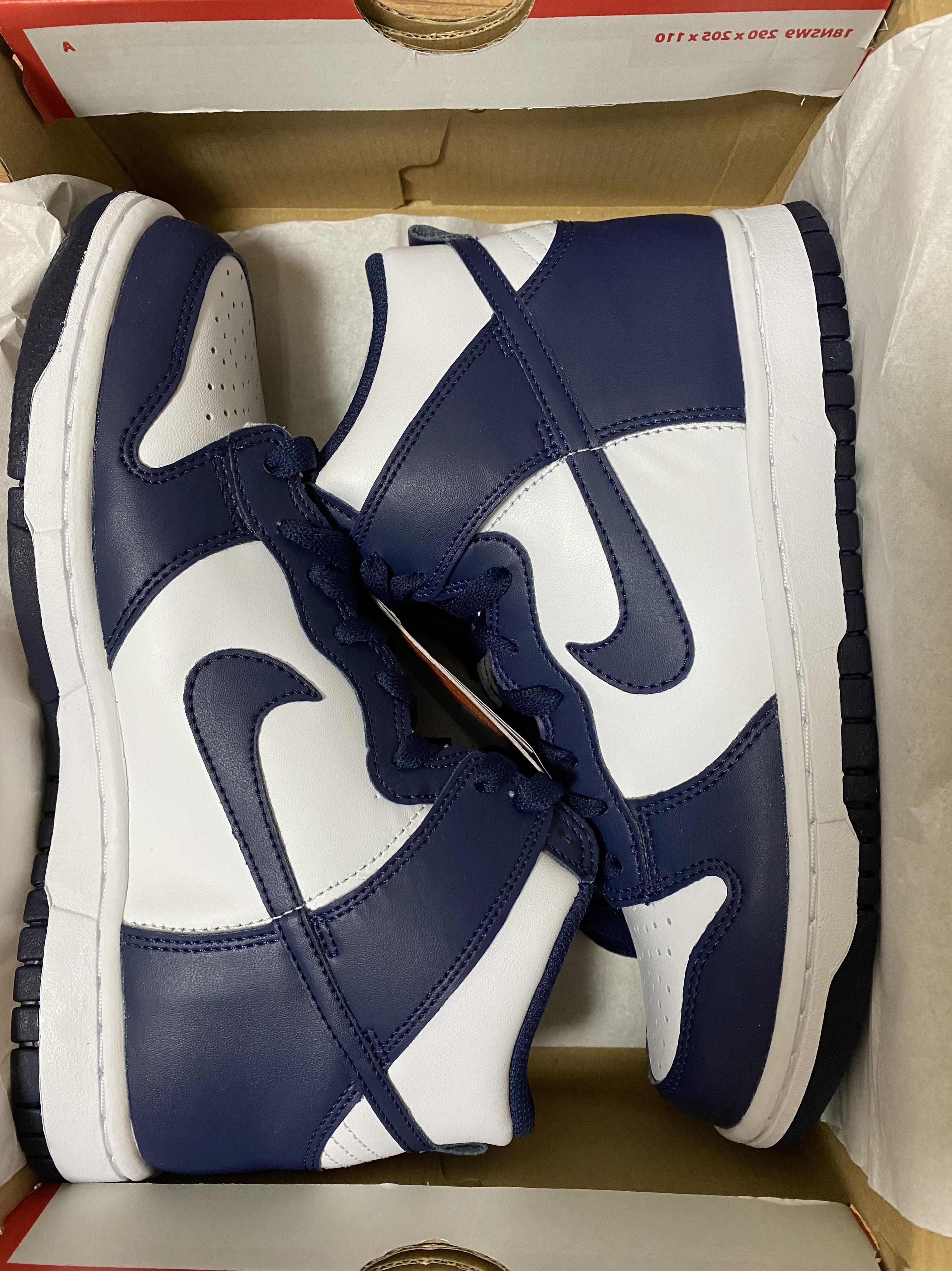 (GS) Nike Dunk High Championship Navy 착용 스타일
