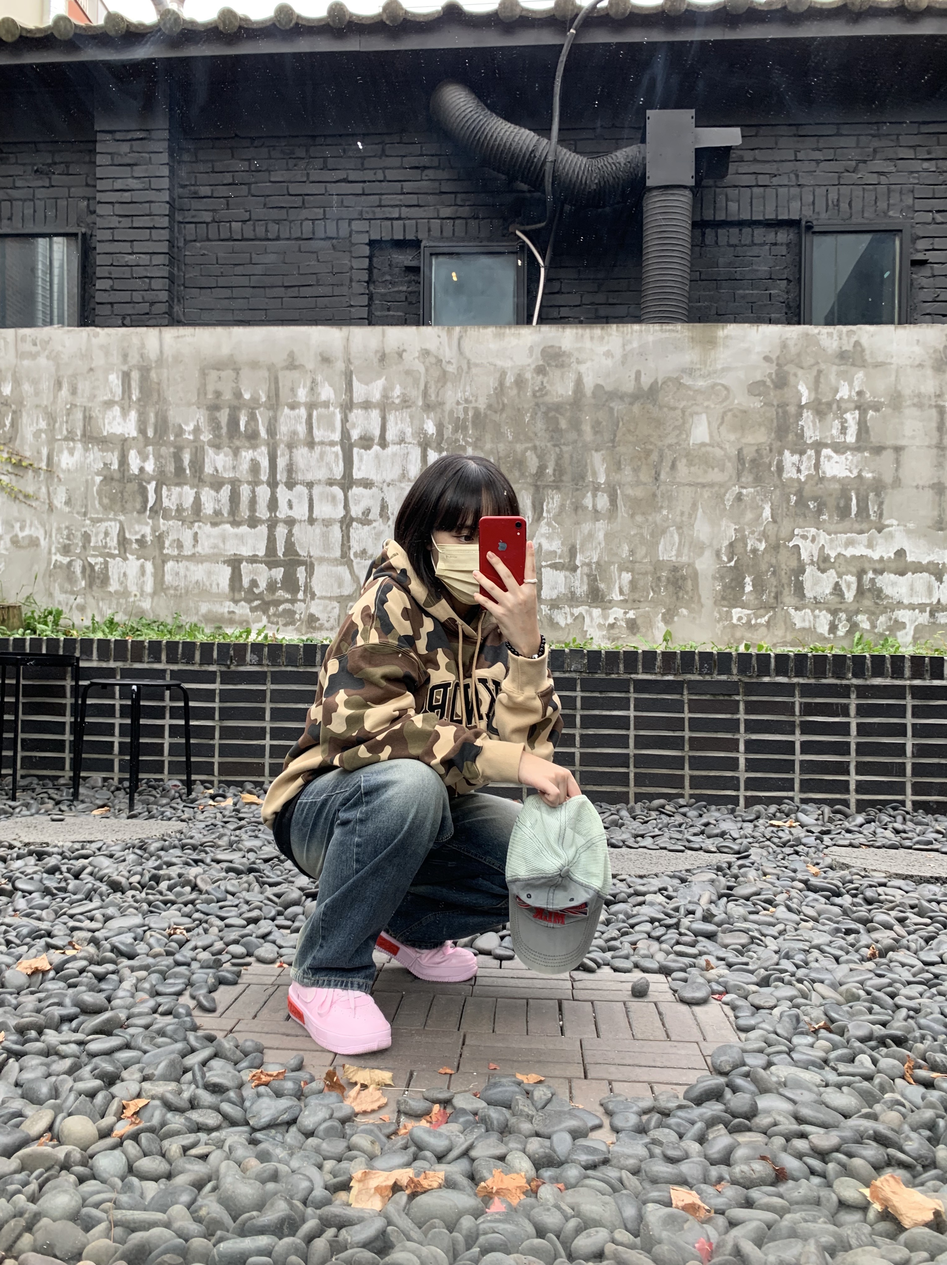 (W) Nike Air Force 1 Fontanka Pink Foam 착용 스타일 - 1