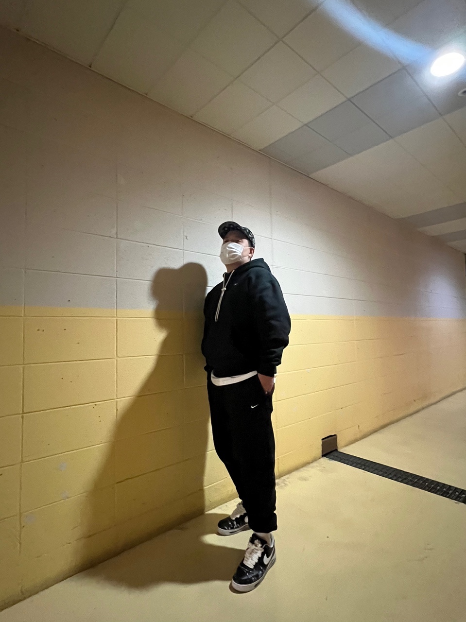 Supreme Bandana Camp Cap Black - 21SS, Nike NRG Solo Swoosh Fleece Pants Black White - Asia 착용 스타일