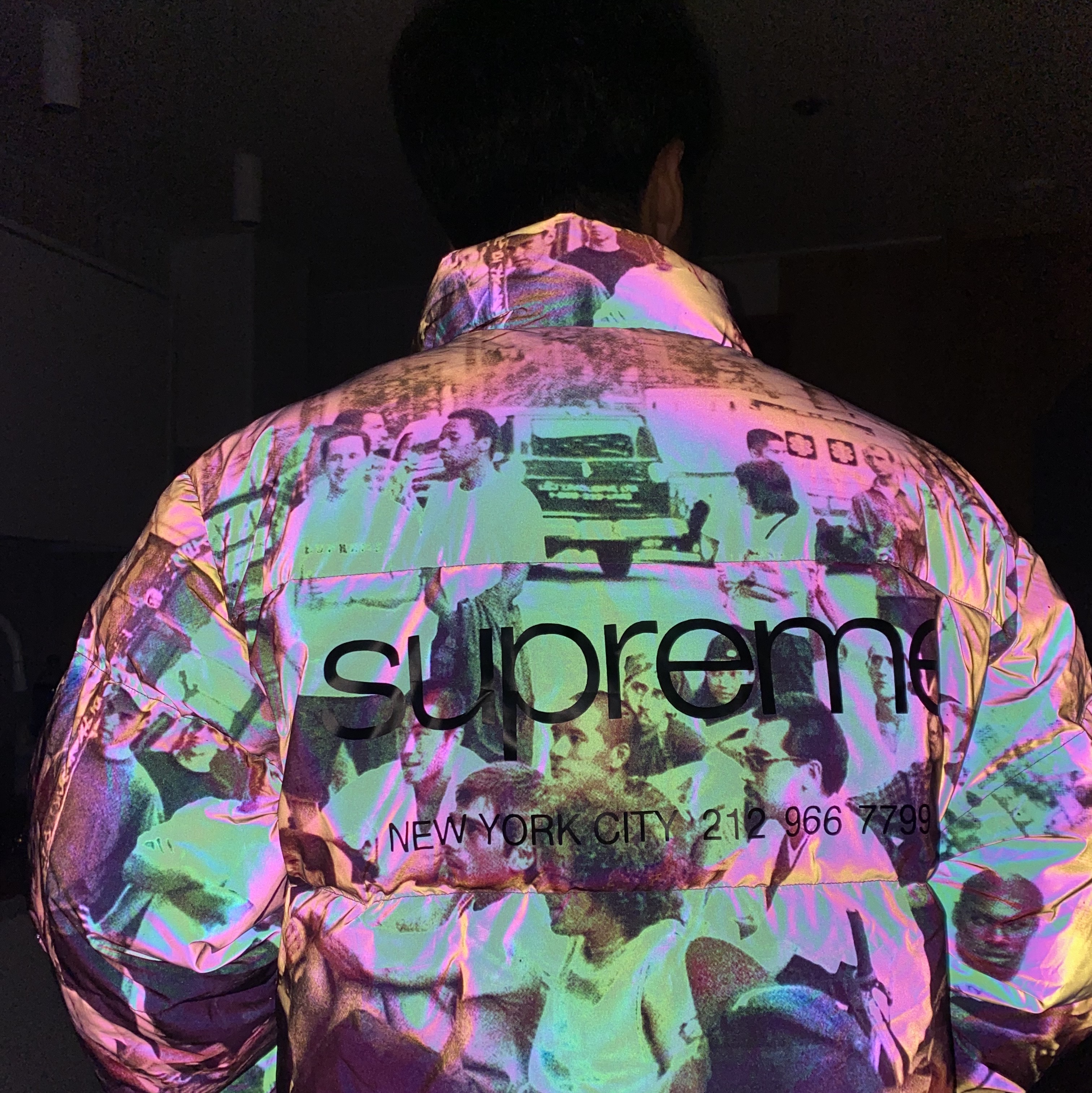 Supreme Lafayette Reflective Down Jacket Multicolor - 21FW ์ฐฉ์ฉ ์คํ์ผ