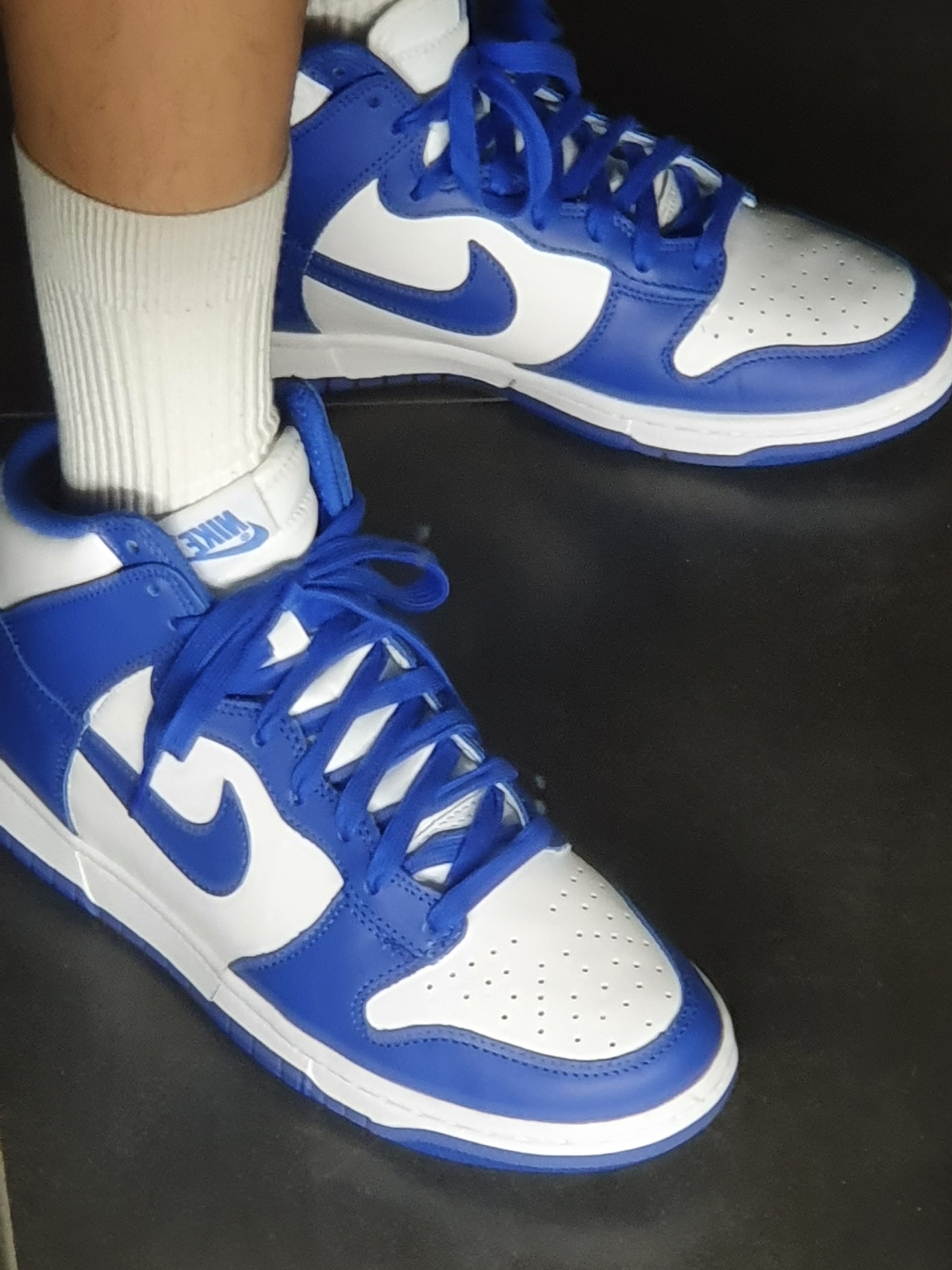 Nike Dunk High Retro Game Royal 착용 스타일 - 1