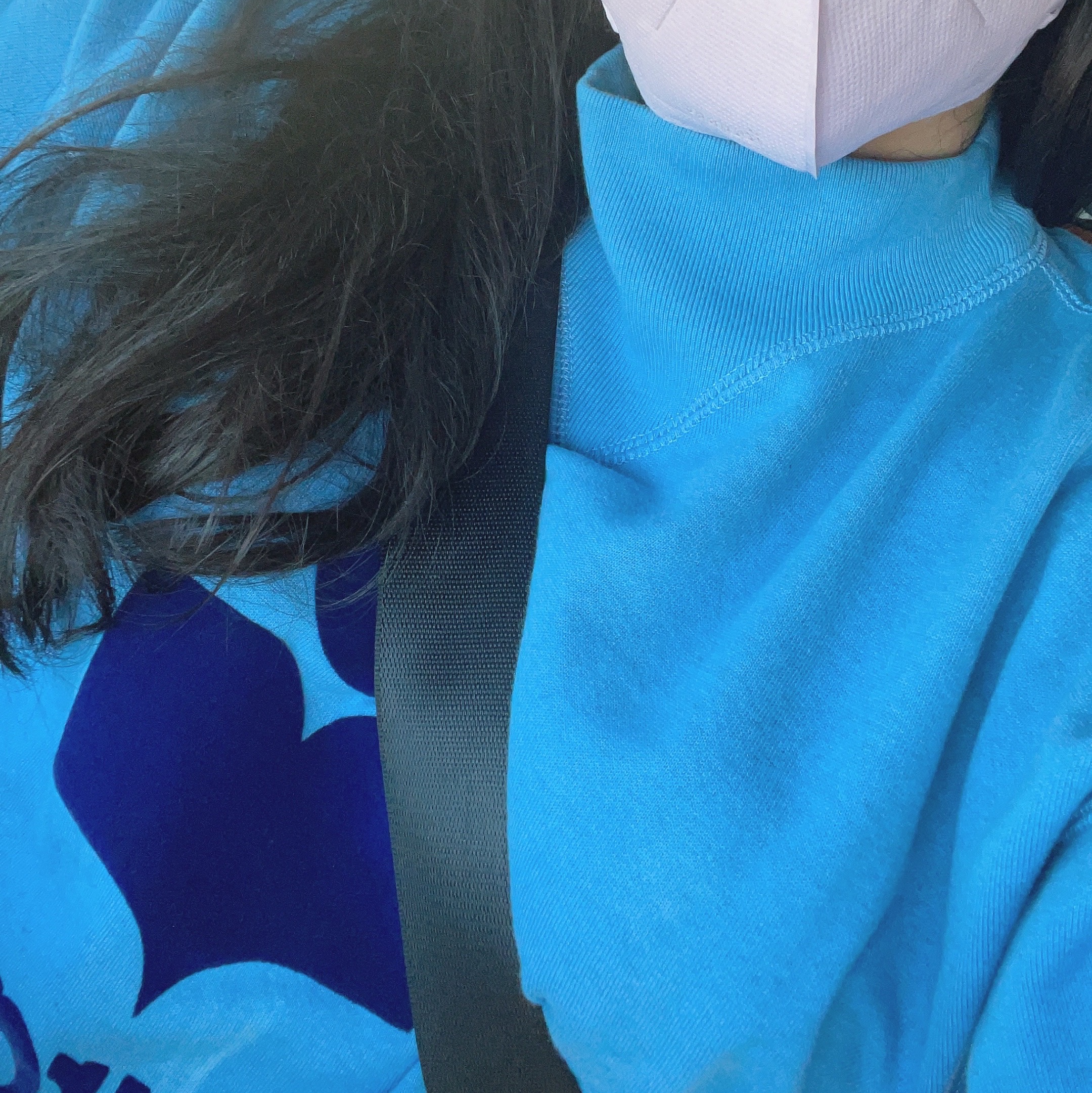 (W) Isabel Marant Moby Sweatshirt Blue Navy - 21FW 착용 스타일 - 2