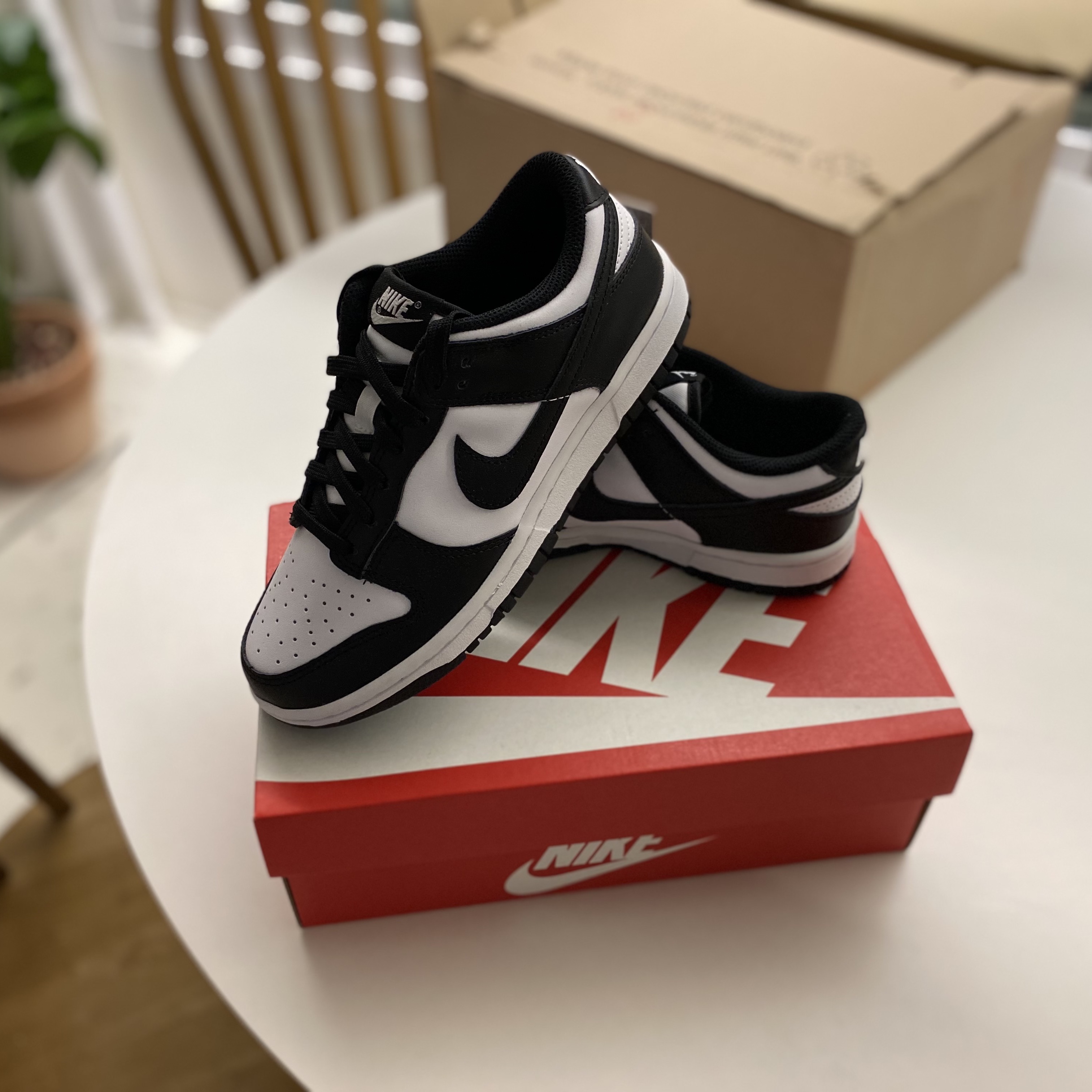 (W) Nike Dunk Low Black 착용 스타일 - 4