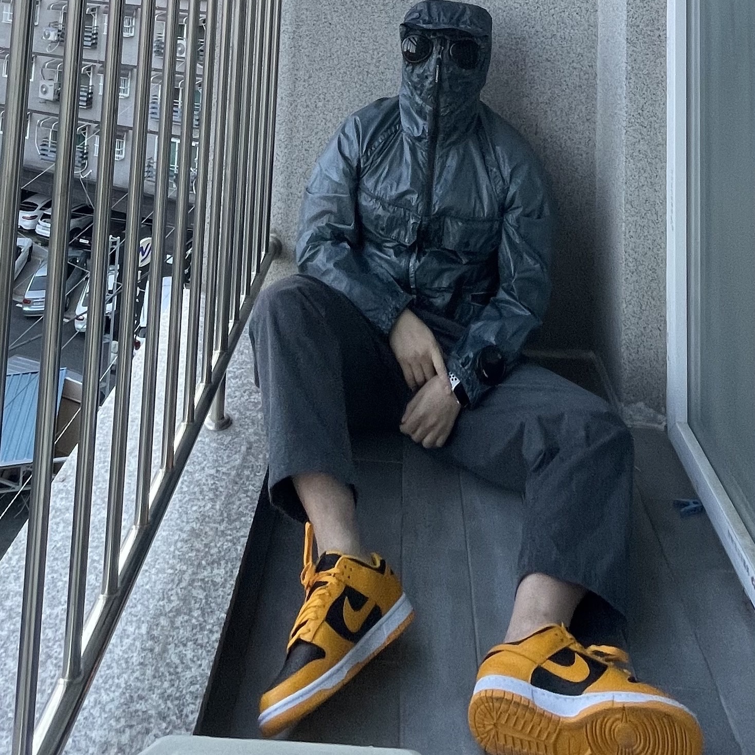 Nike Dunk Low Retro Championship Goldenrod 착용 스타일