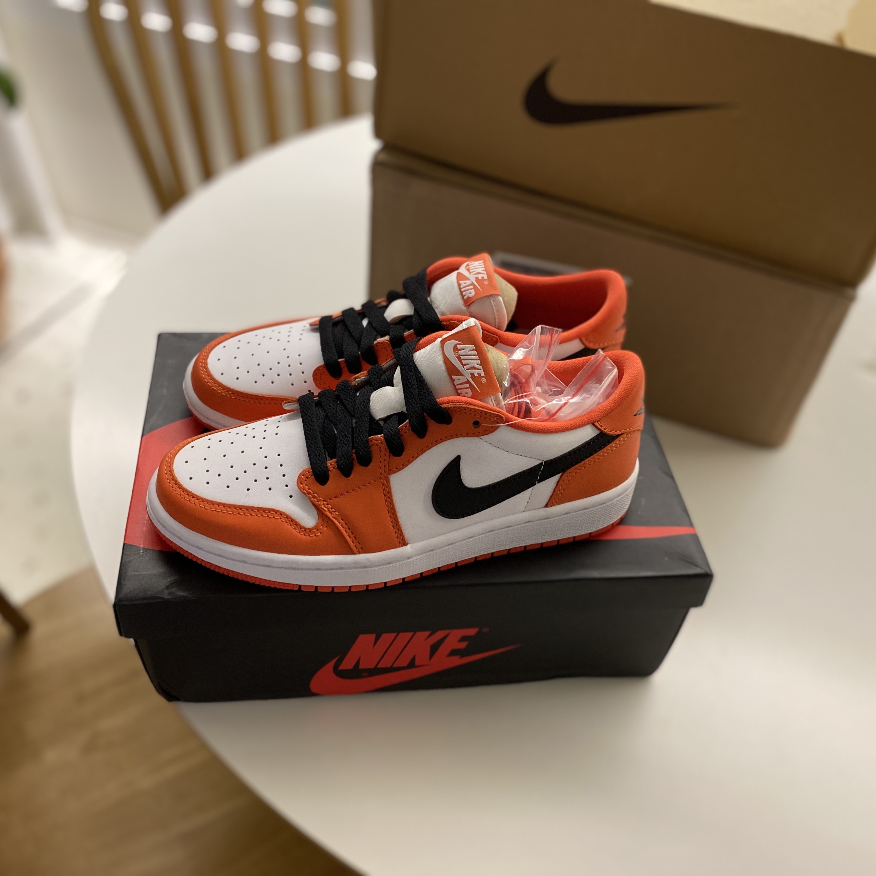 (W) Jordan 1 Low OG Starfish 착용 스타일 - 4