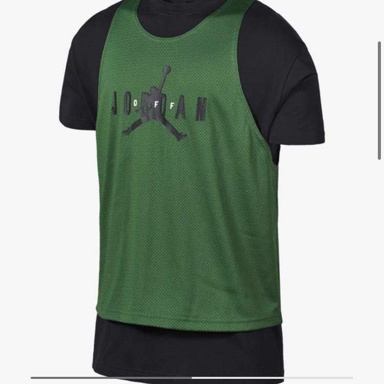 Jordan x Off-White S/S Top Forest Green Black - Asia 착용 스타일