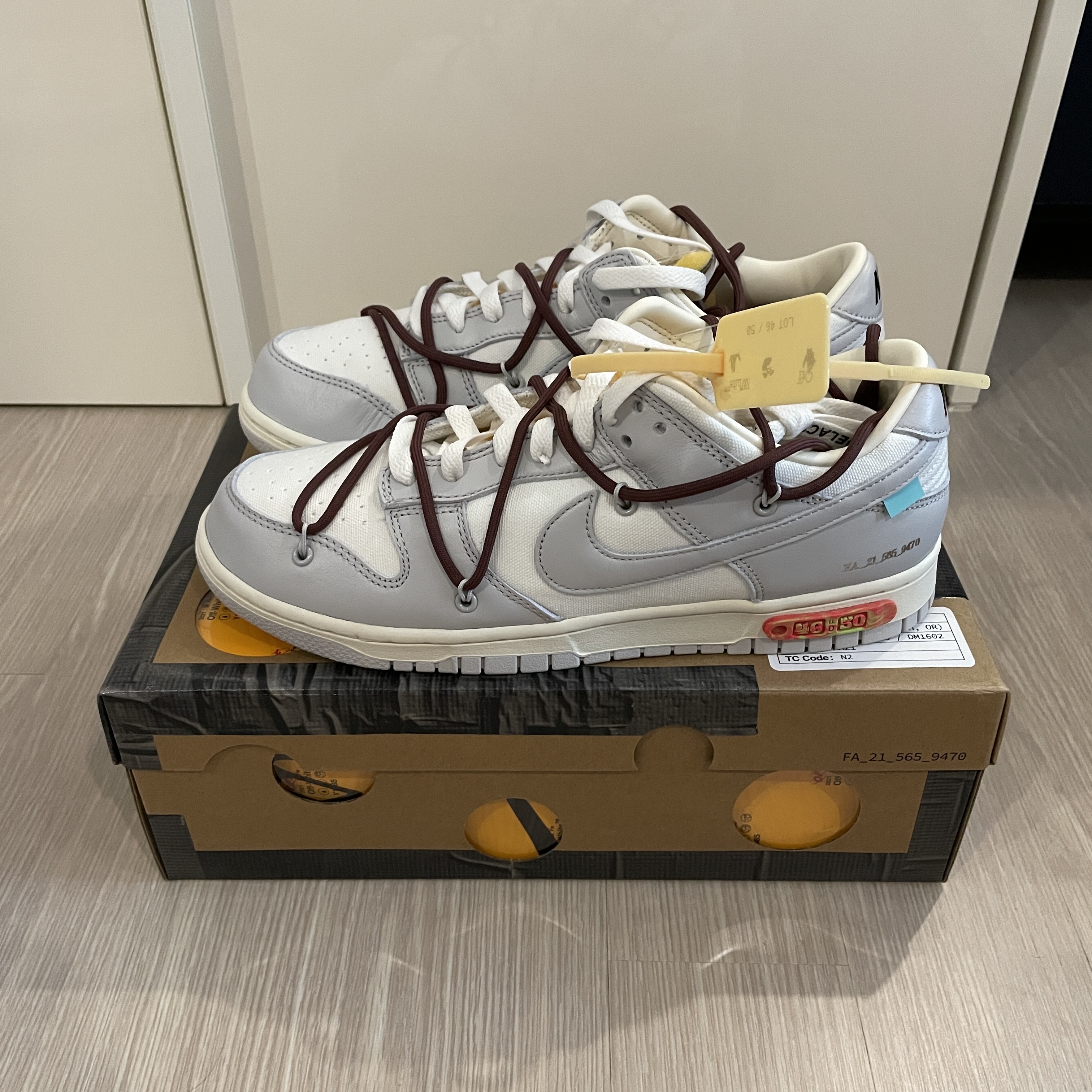 Nike x Off-White Dunk Low The 50 - Lot 46 착용 스타일
