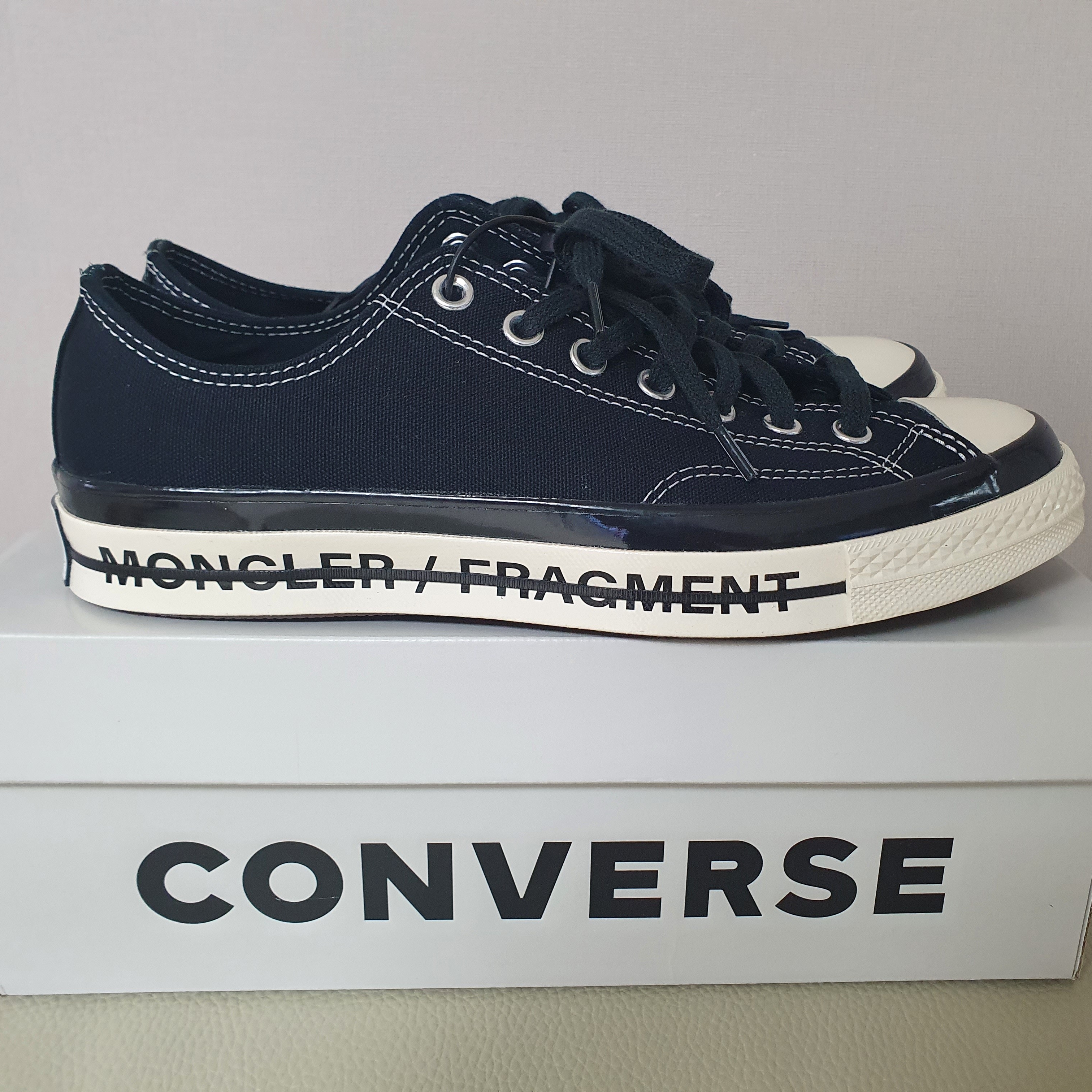 Converse x Moncler x Fragment Chuck 70 Ox Fraylor III Black 착용 스타일 - 1