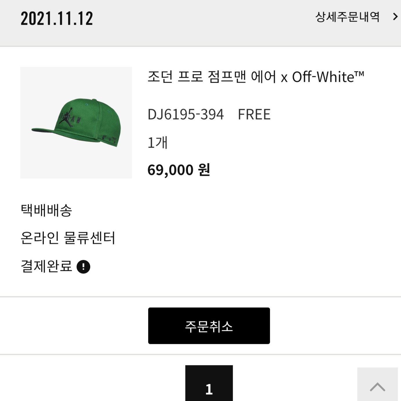 Jordan x Off-White Pro Jumpman Air Cap Forest Green 착용 스타일