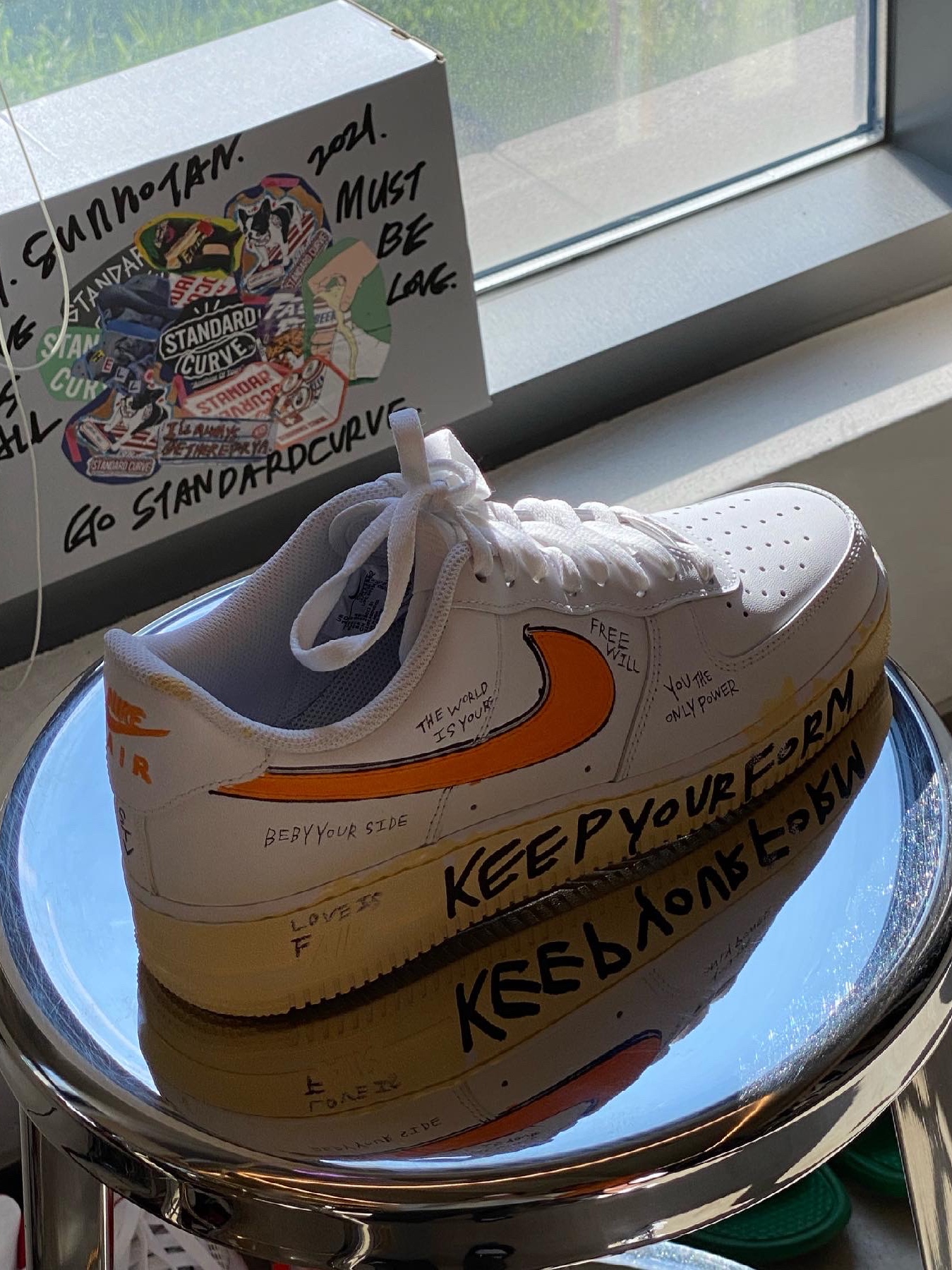 Nike Air Force 1 '07 Low White, Nike Air Force 1 Low Retro Cocoa Snake 2018 착용 스타일 - 3