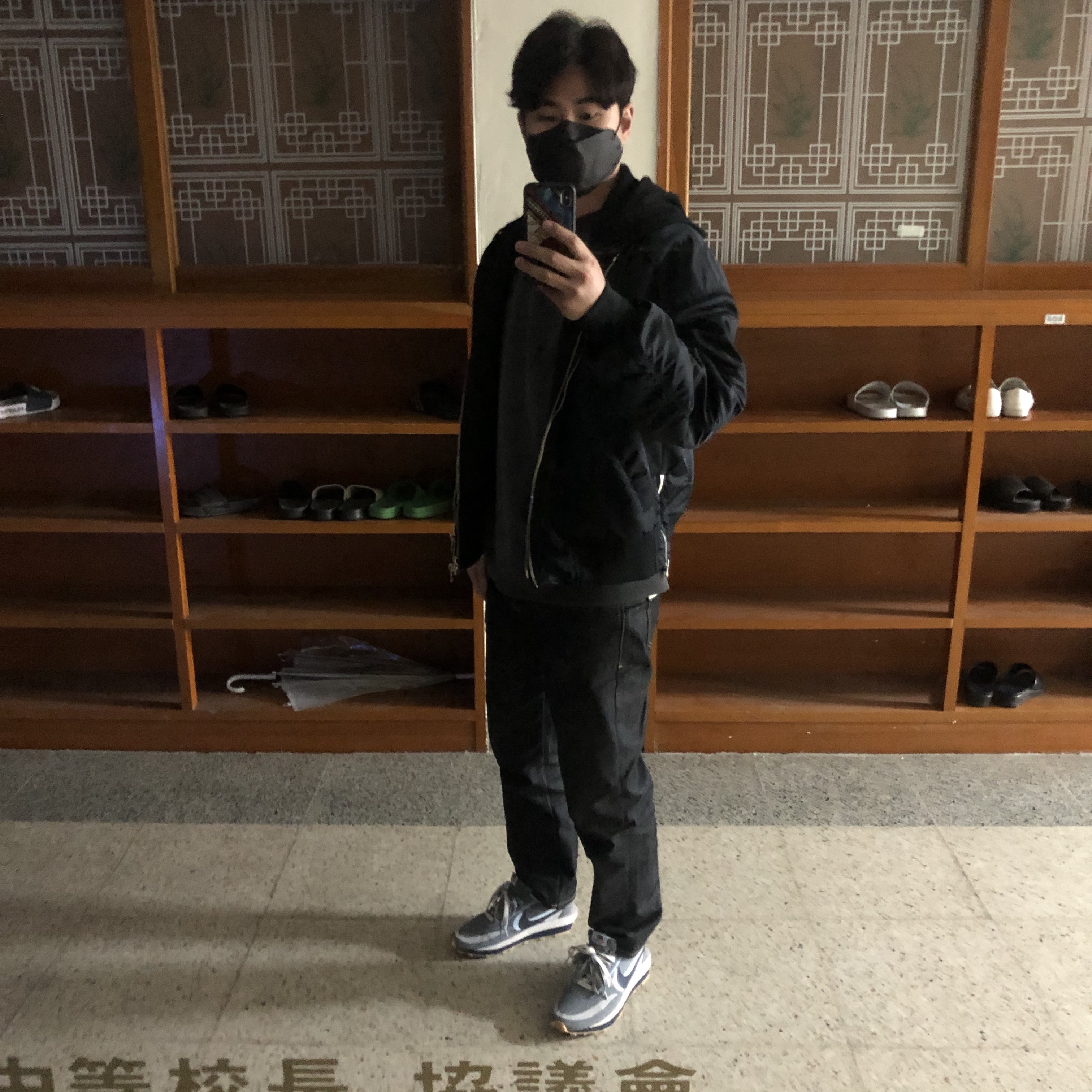 Nike x Sacai x Clot LDWaffle Cool Grey 착용 스타일