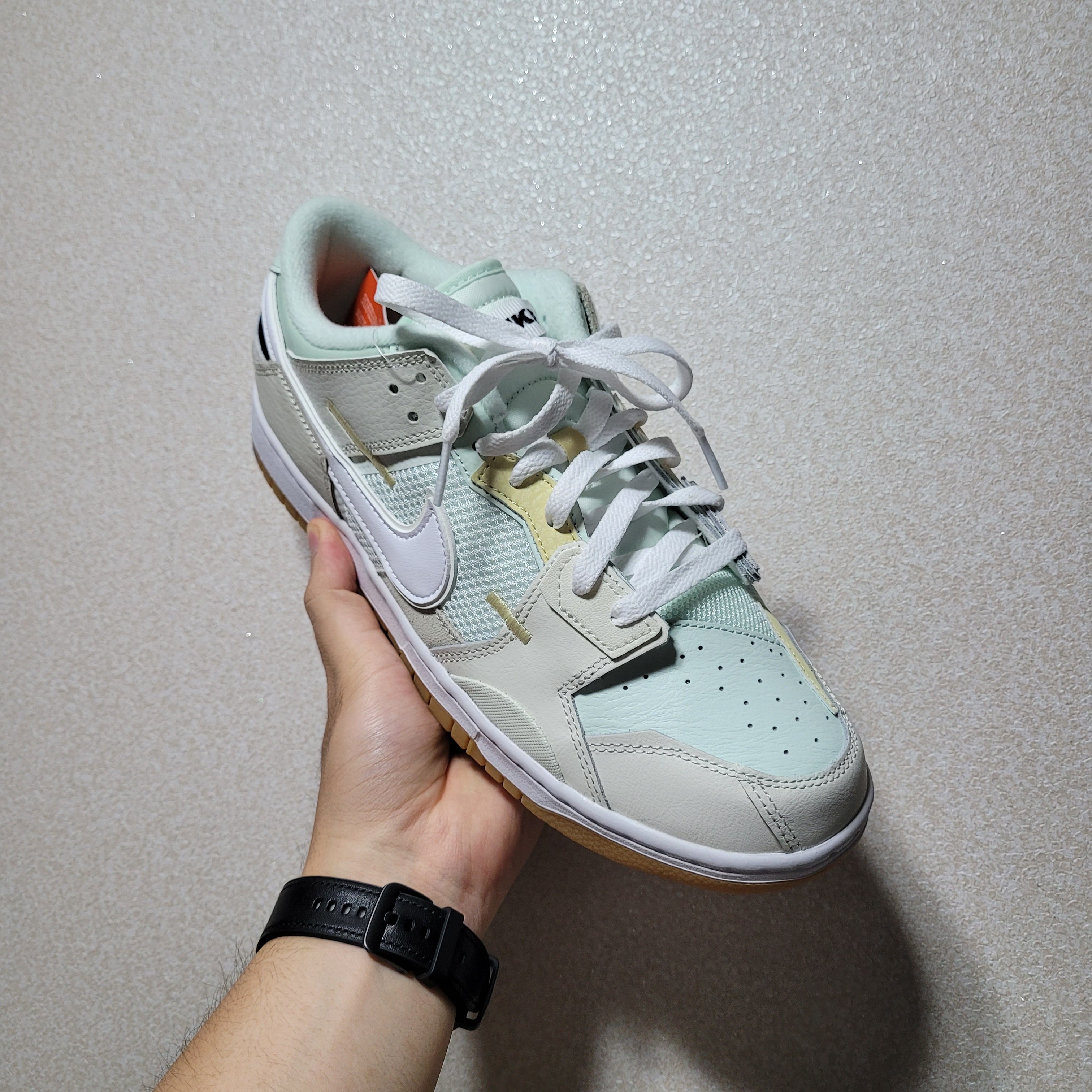 Nike Dunk Scrap Sea Glass 착용 스타일 - 1