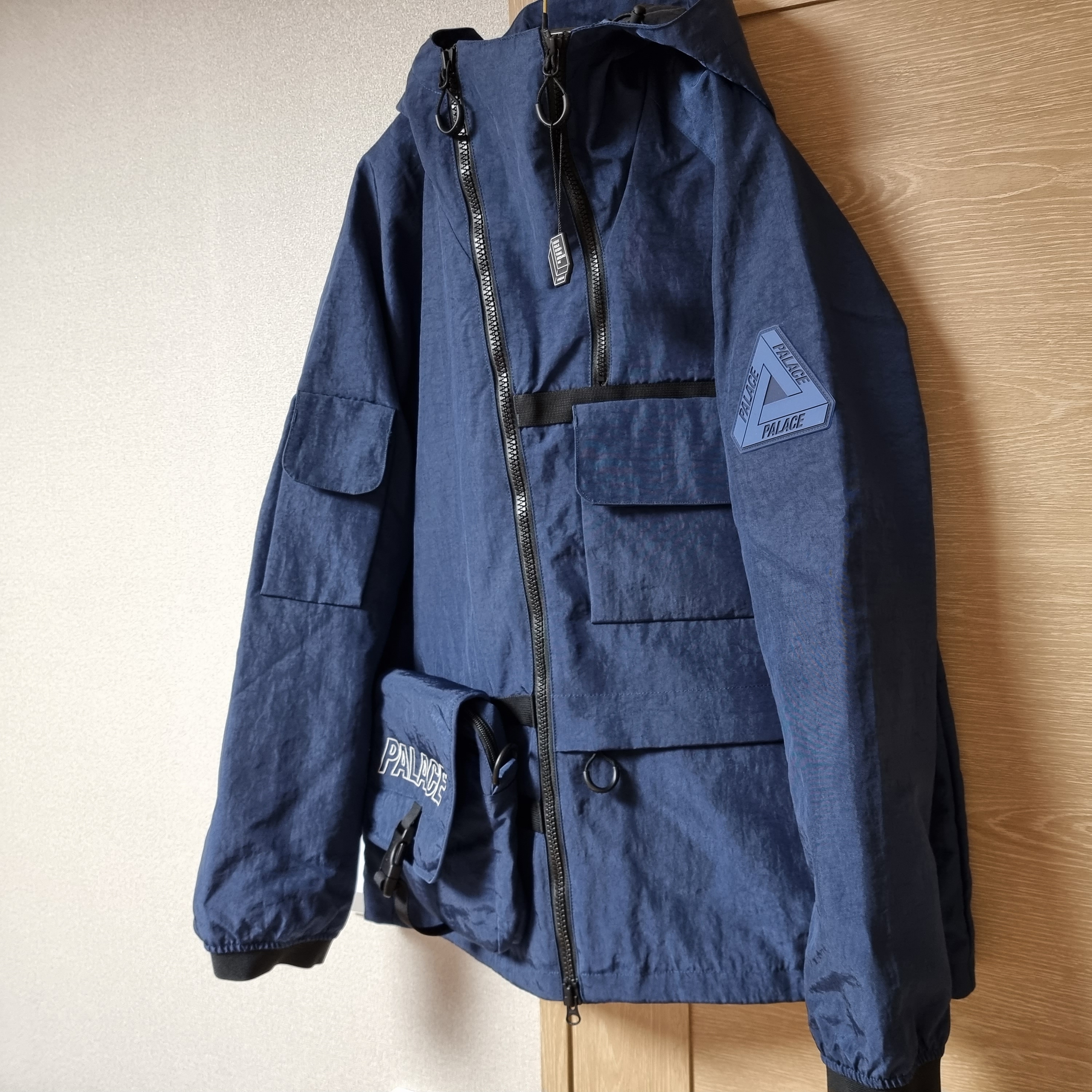 Palace Bag Jacket Navy - 21FW 착용 스타일 - 3