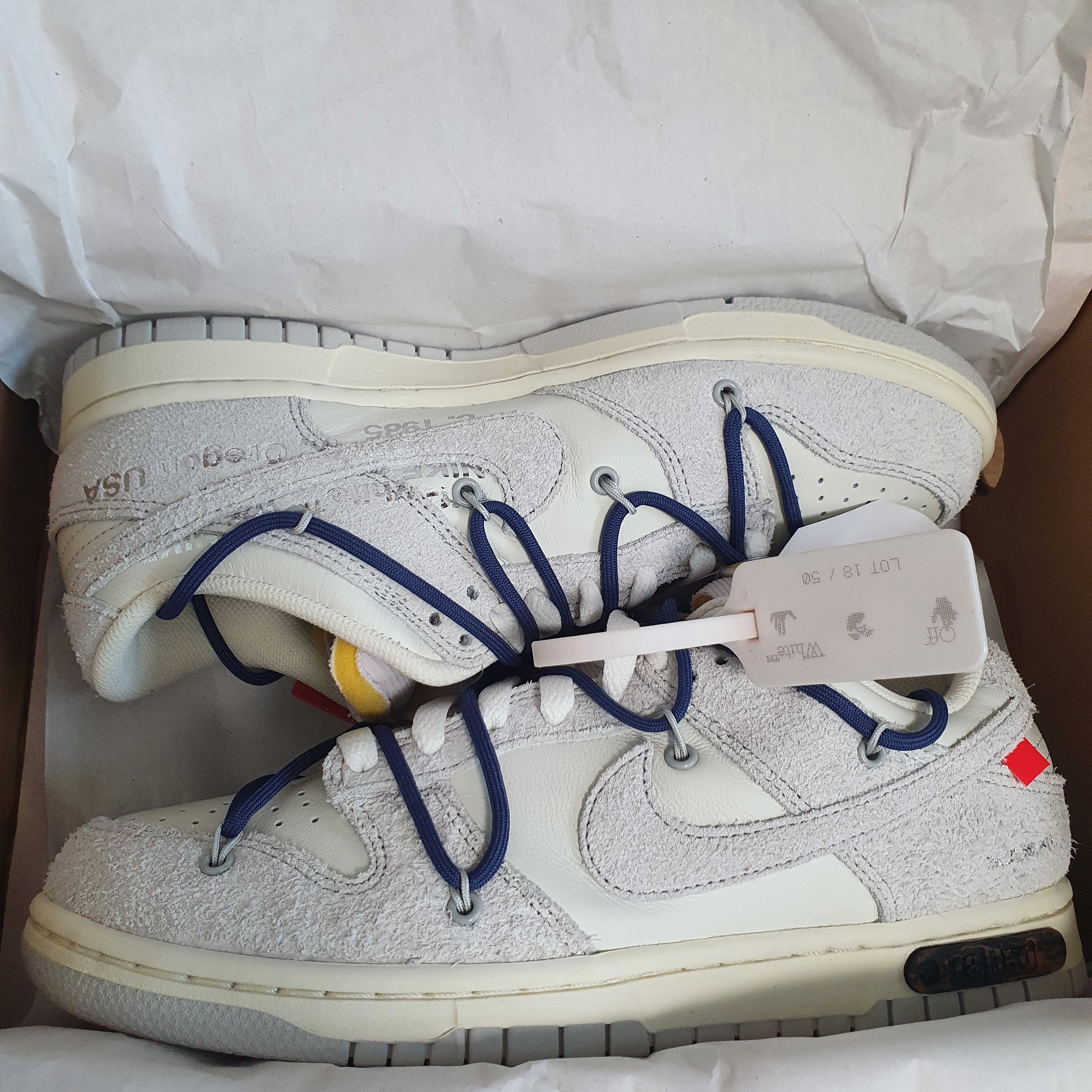 Nike x Off-White Dunk Low The 50 - Lot 18 착용 스타일 - 1