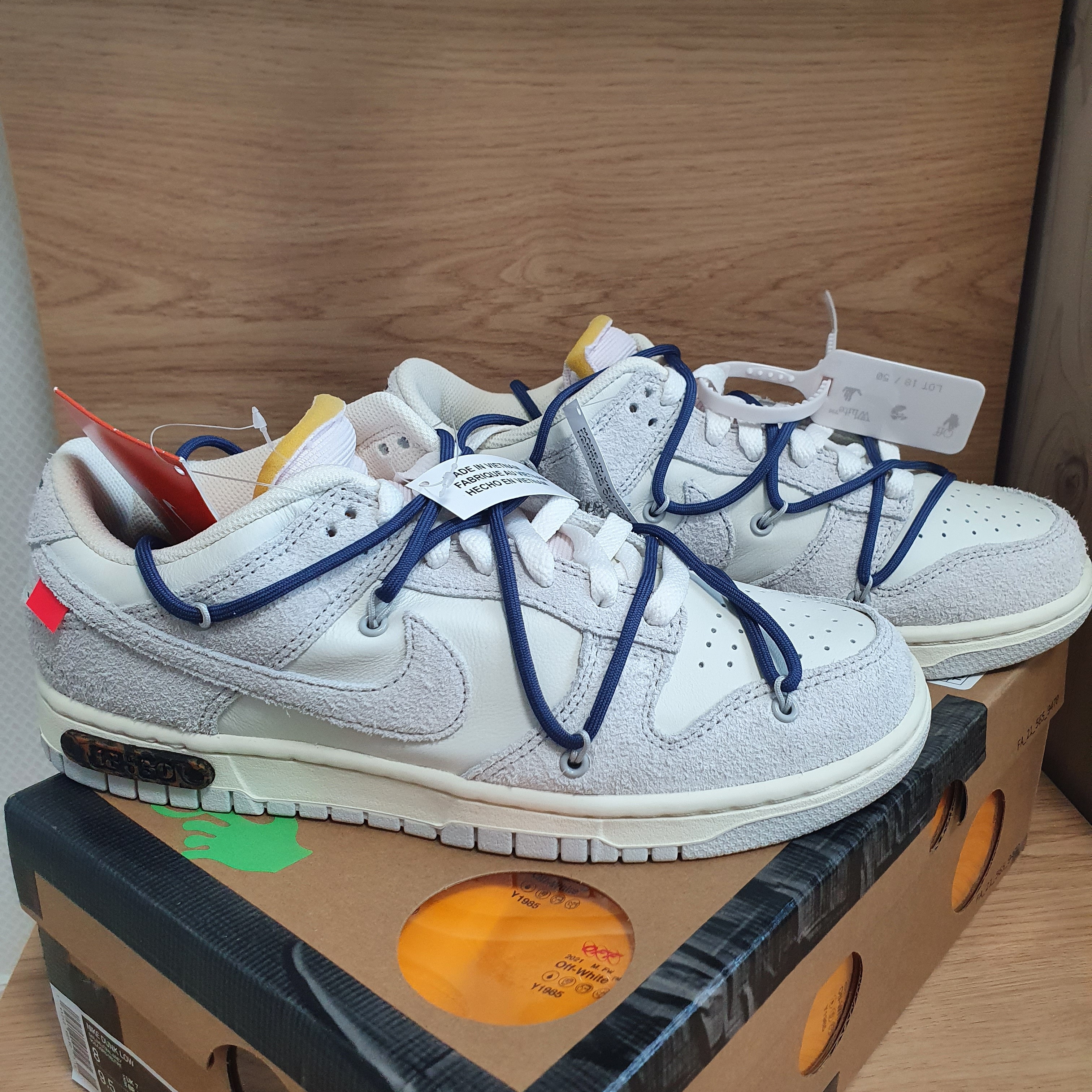 Nike x Off-White Dunk Low The 50 - Lot 18 착용 스타일 - 2