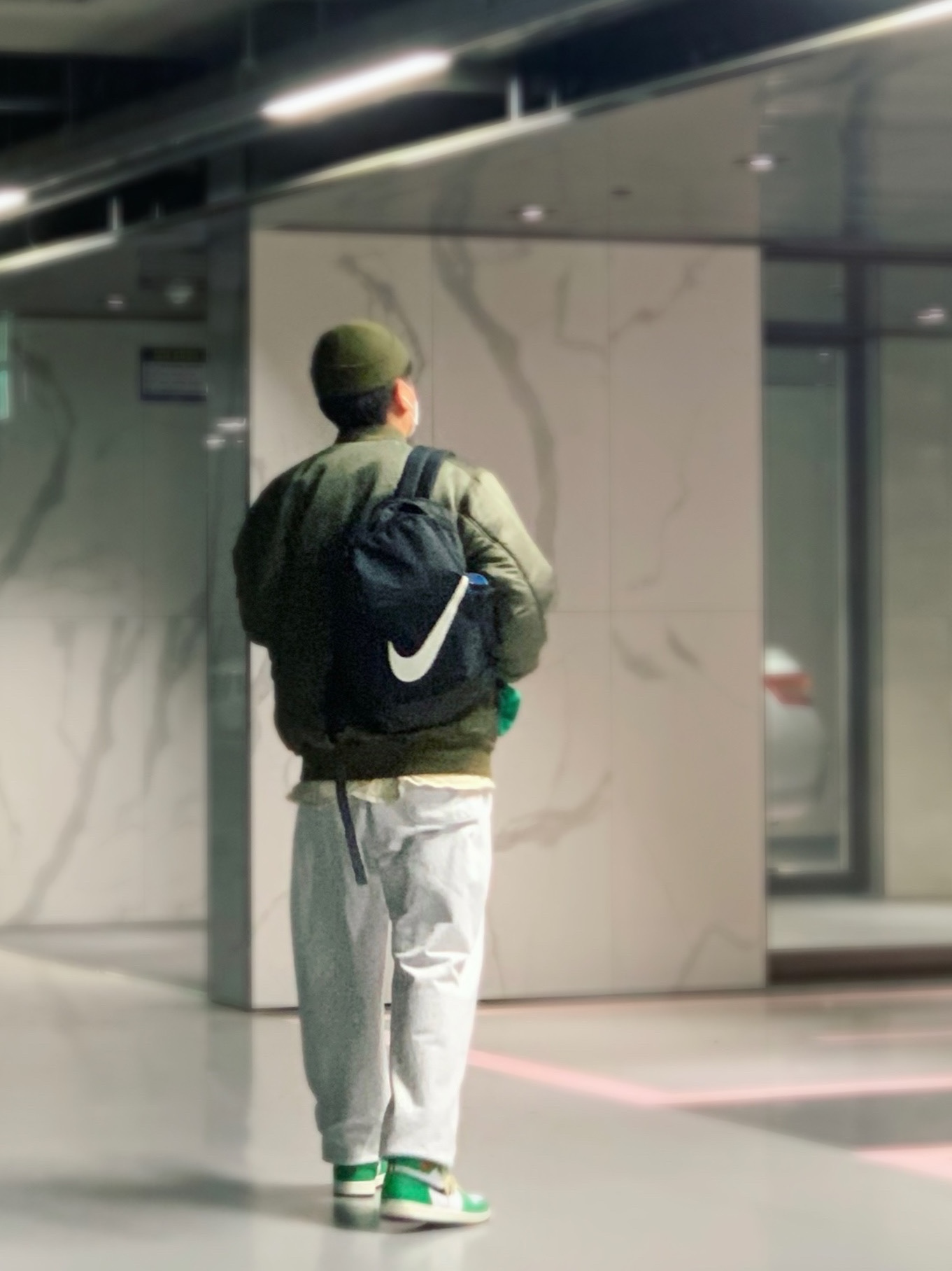 (W) Jordan 1 Retro High OG Lucky Green 착용 스타일 - 1