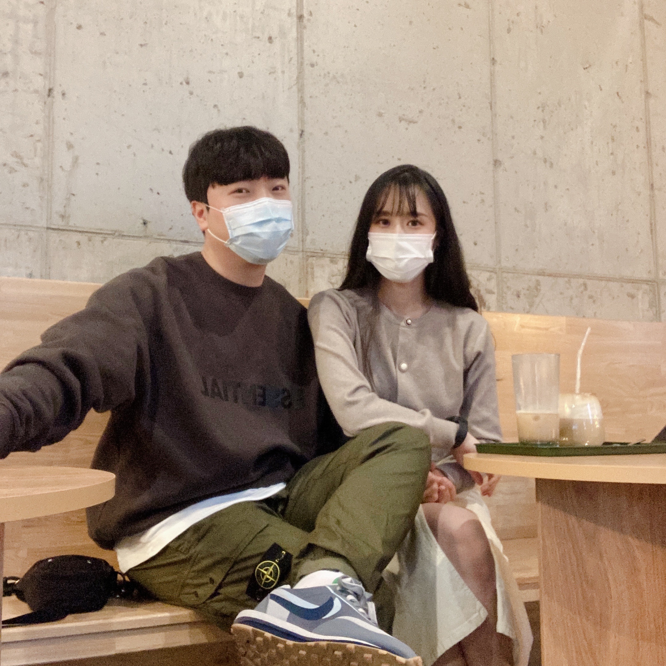Stone Island 31303 Cargo Pants Olive Green - 21SS, Nike x Sacai x Clot LDWaffle Cool Grey 착용 스타일
