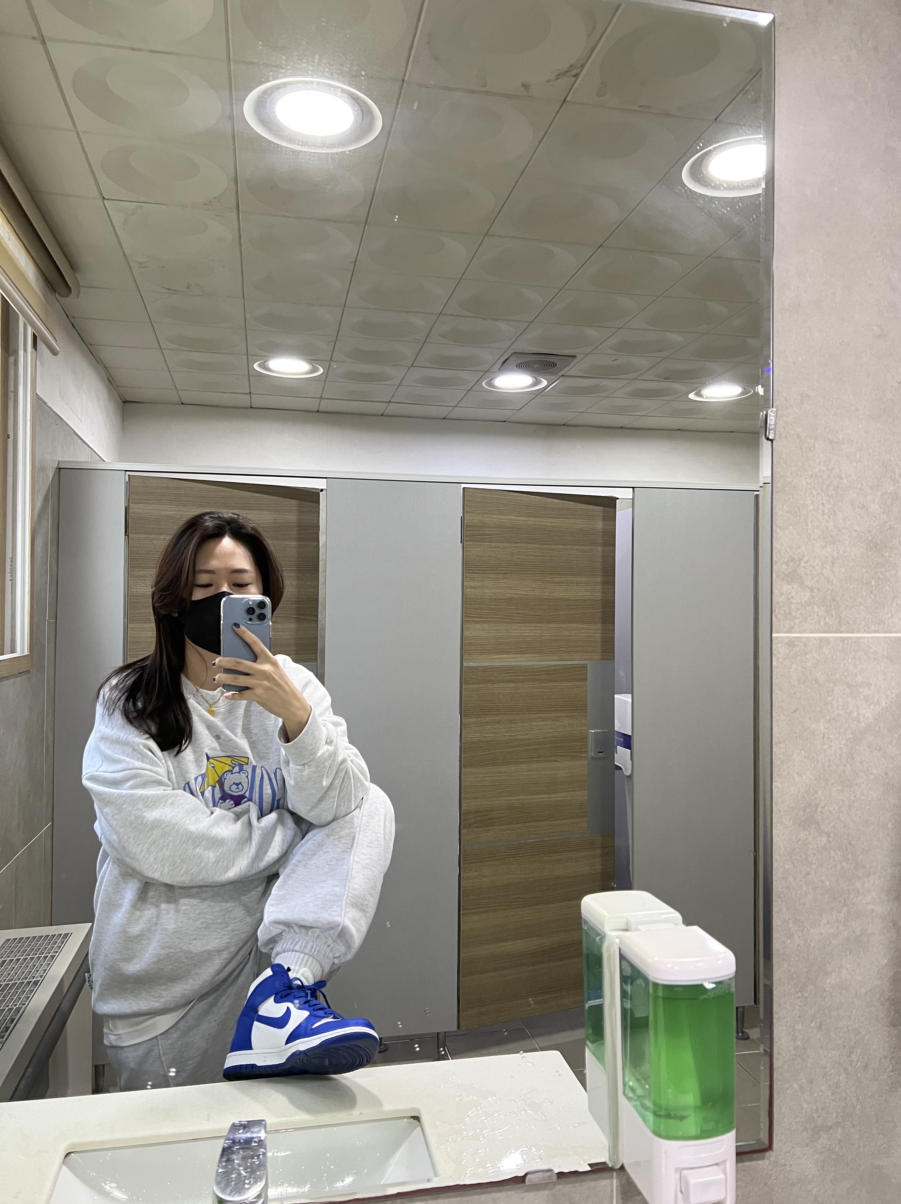 Nike Dunk High Retro Game Royal, (GS) Nike Dunk High Game Royal 착용 스타일