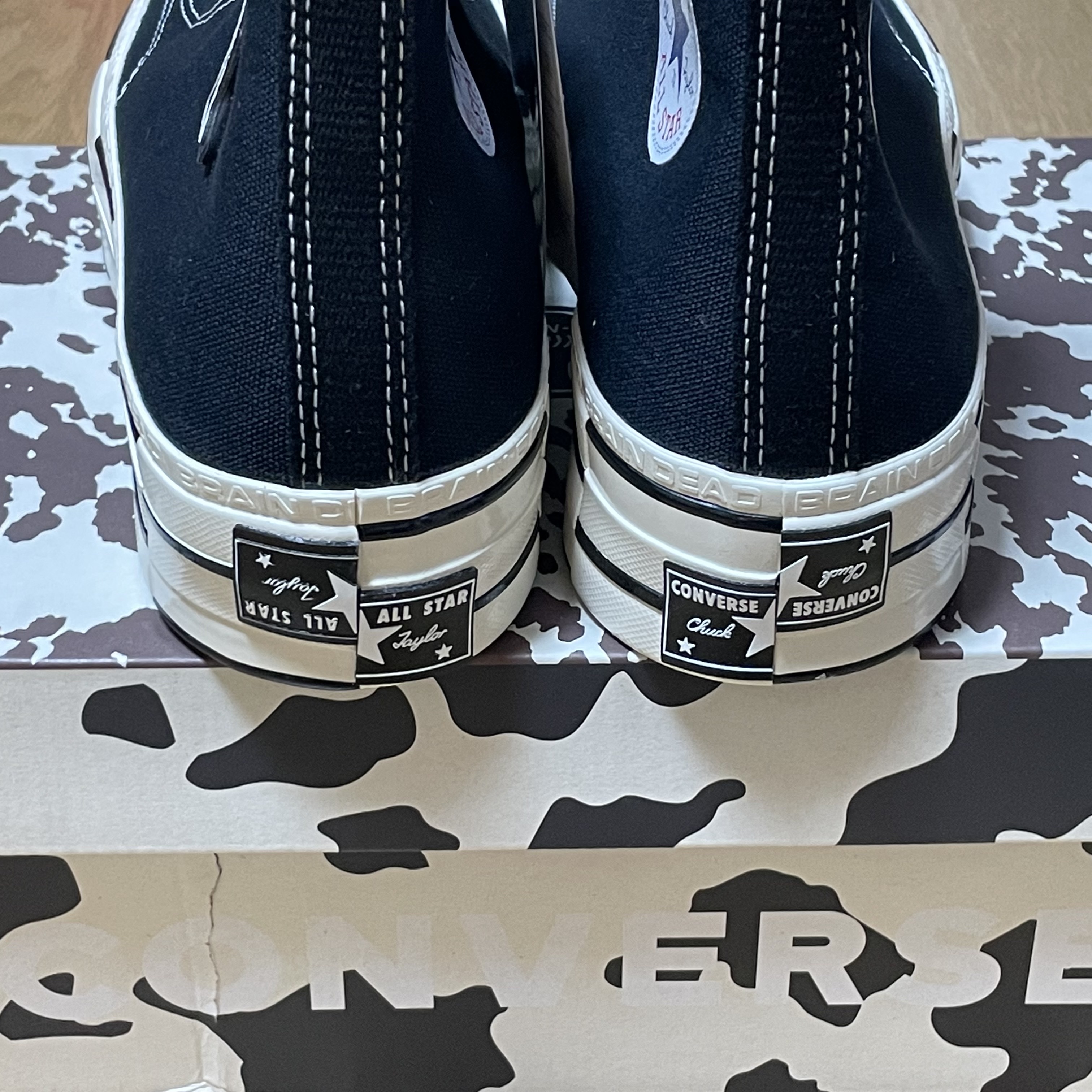 Converse x Brain Dead Chuck 70 Hi Black 착용 스타일 - 2