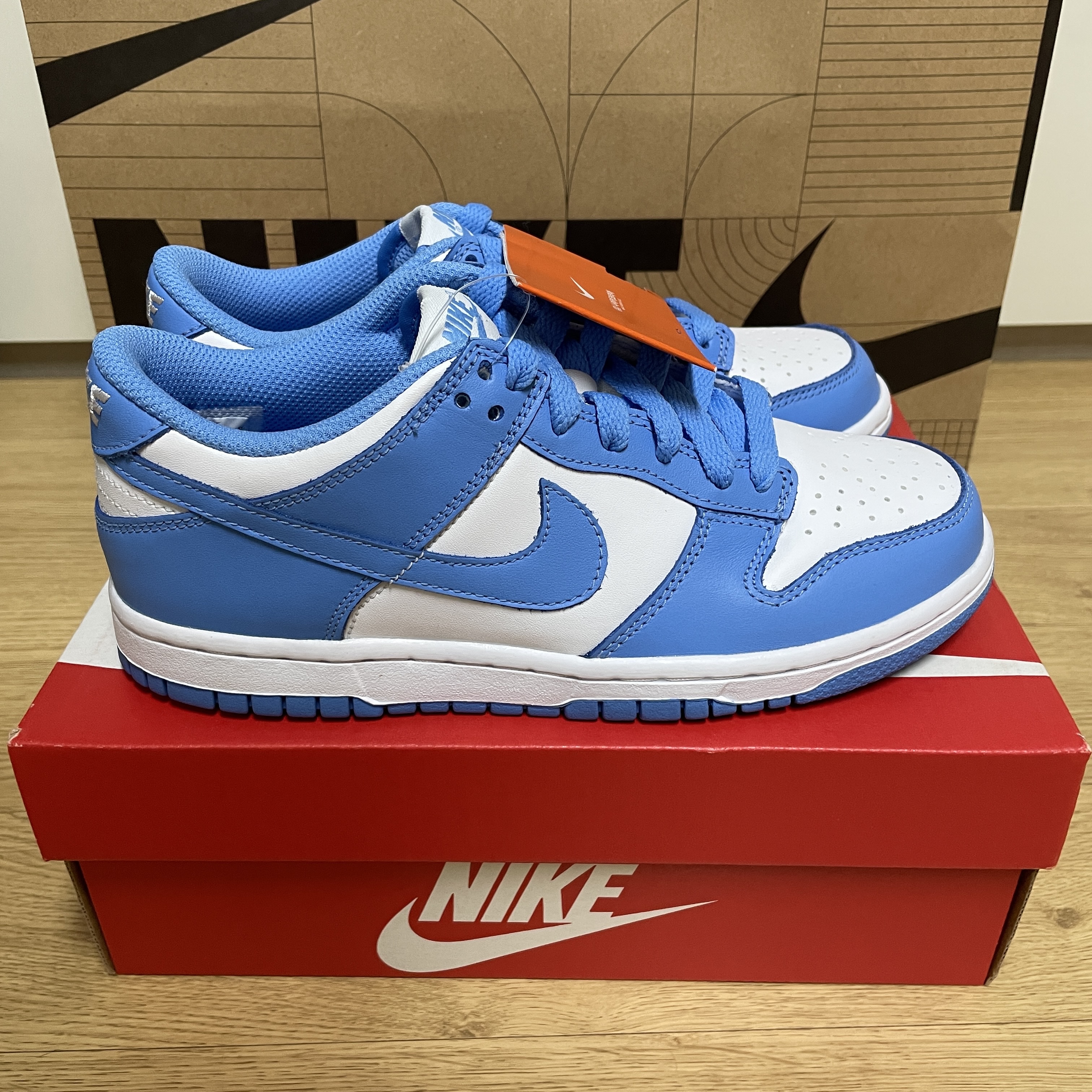 (GS) Nike Dunk Low University Blue 착용 스타일