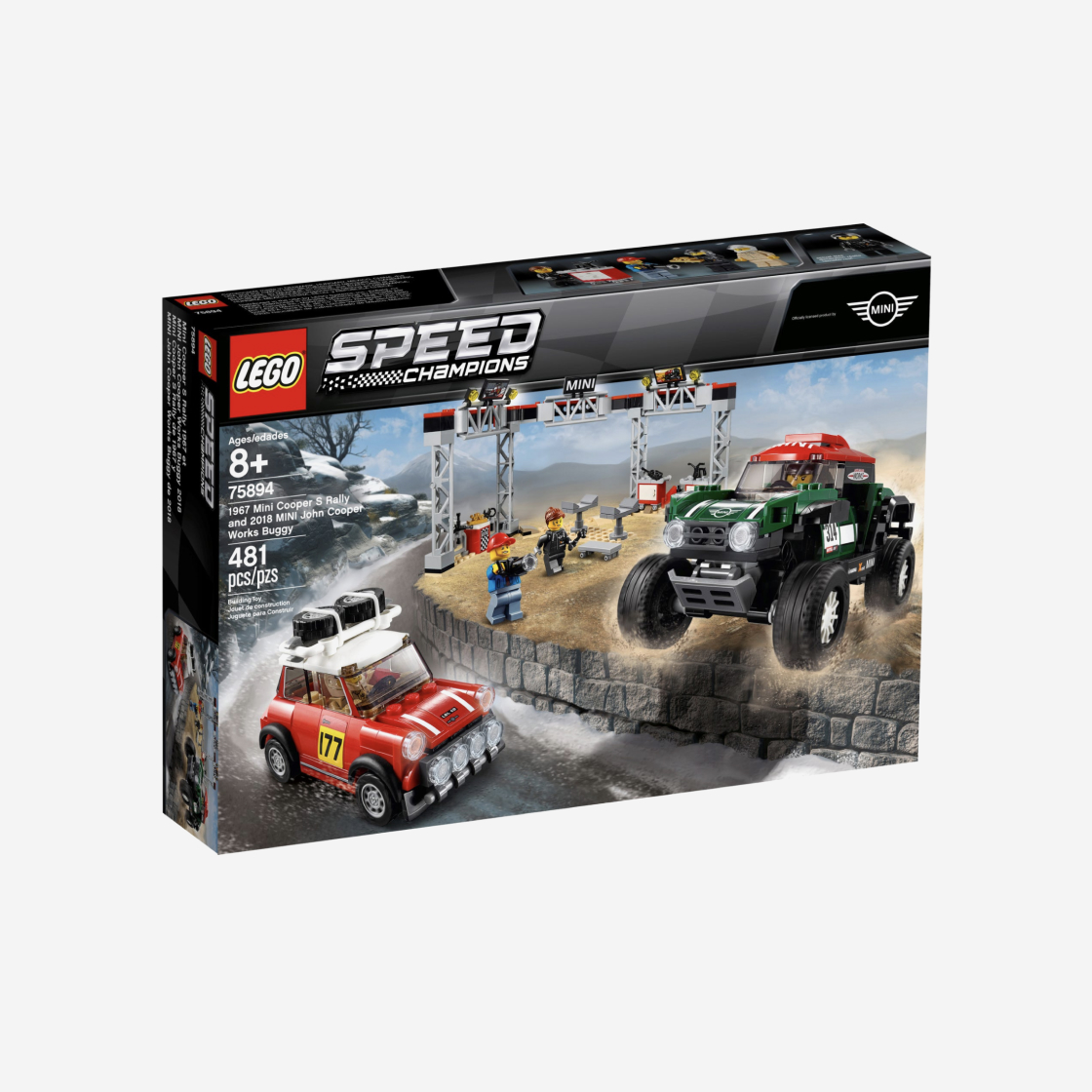 레고 1967 미니쿠퍼 S 랠리와 2018 미니 존 쿠퍼 웍스 버기(Lego 1967 Mini Cooper S Rally and 2018 Mini John Cooper Works Buggy) - 2