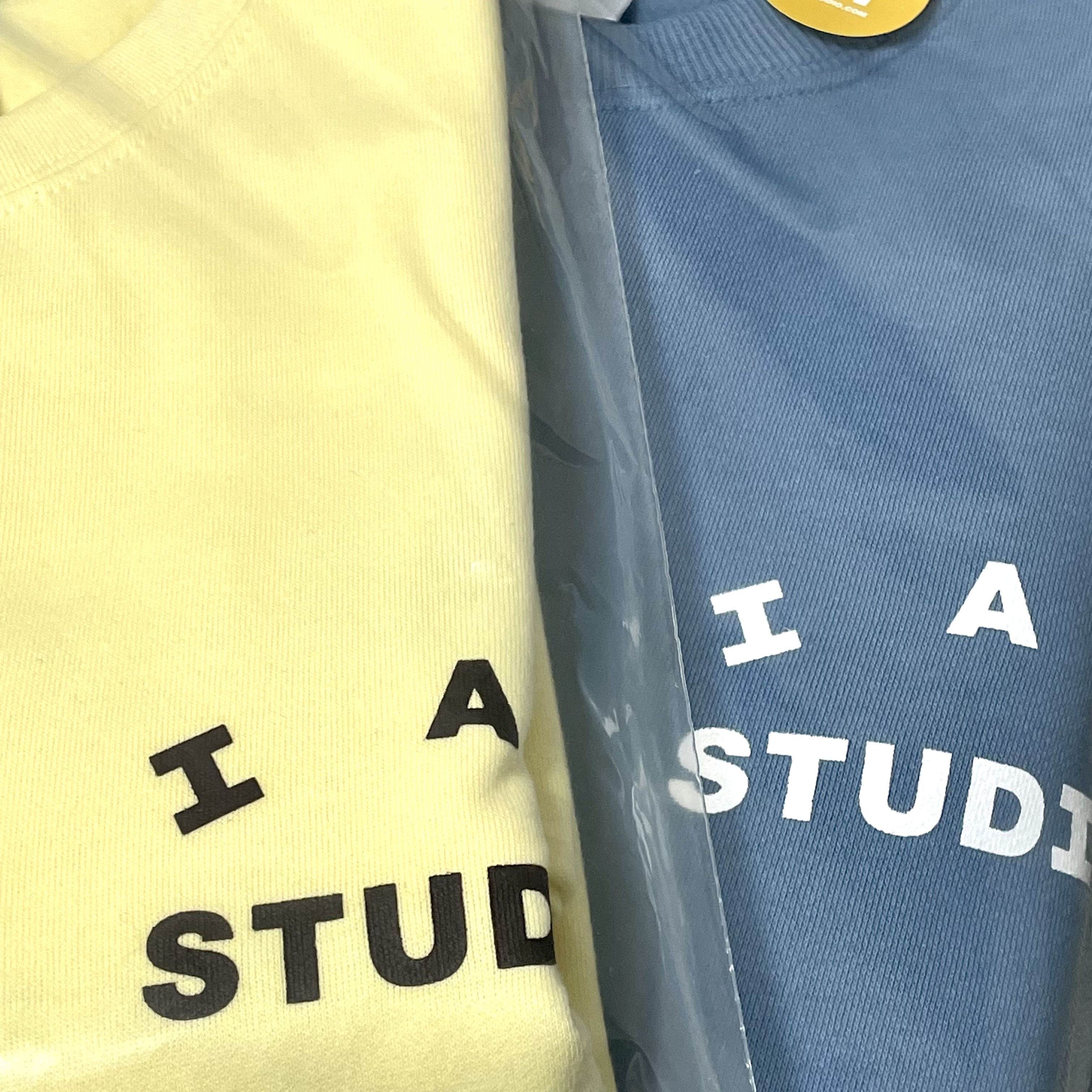 IAB Studio Crewneck Sky Blue, IAB Studio Long Sleeve Lemon 착용 스타일