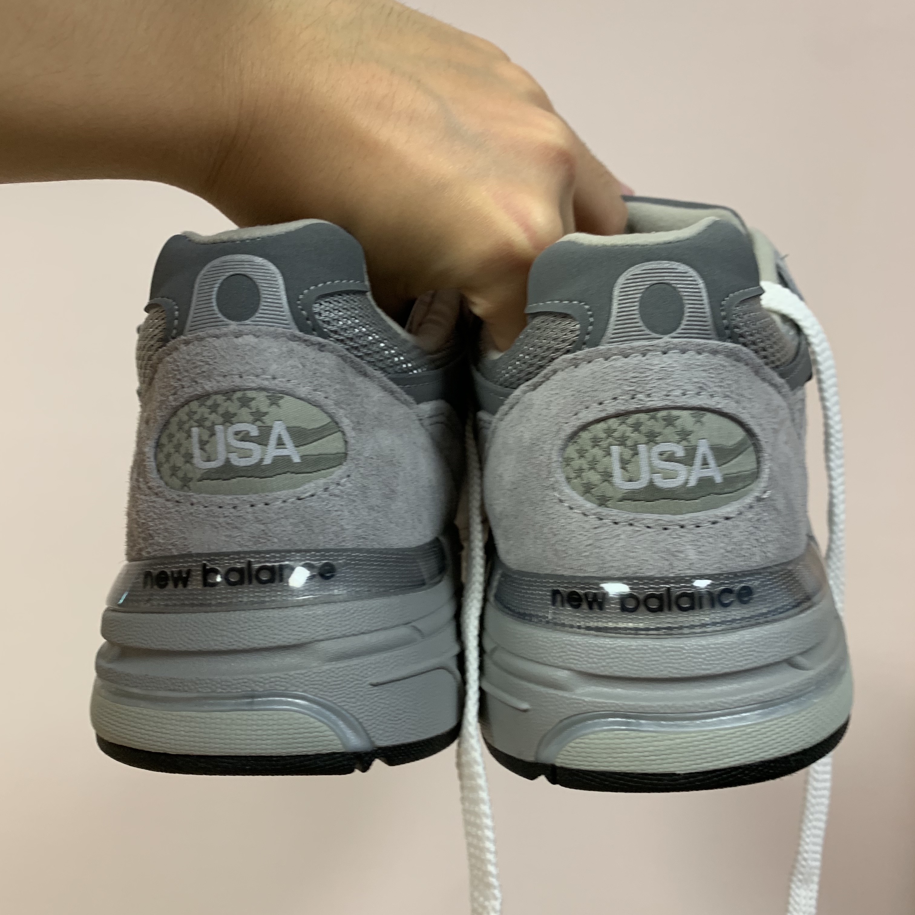 New Balance 993 Made in USA Grey - D Standard 착용 스타일 - 2