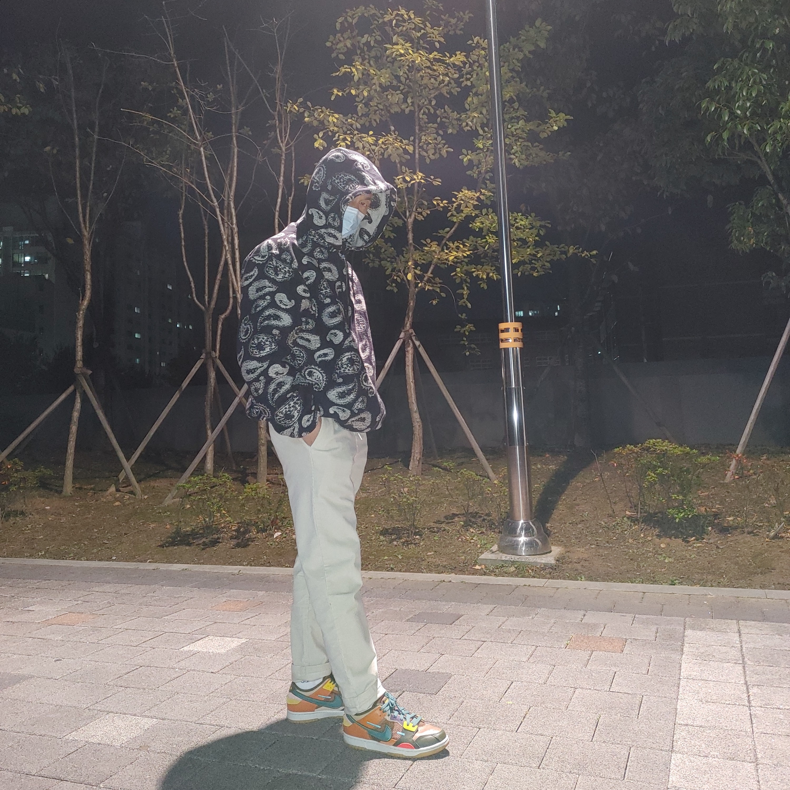 Nike Dunk Scrap Archeo Brown 착용 스타일