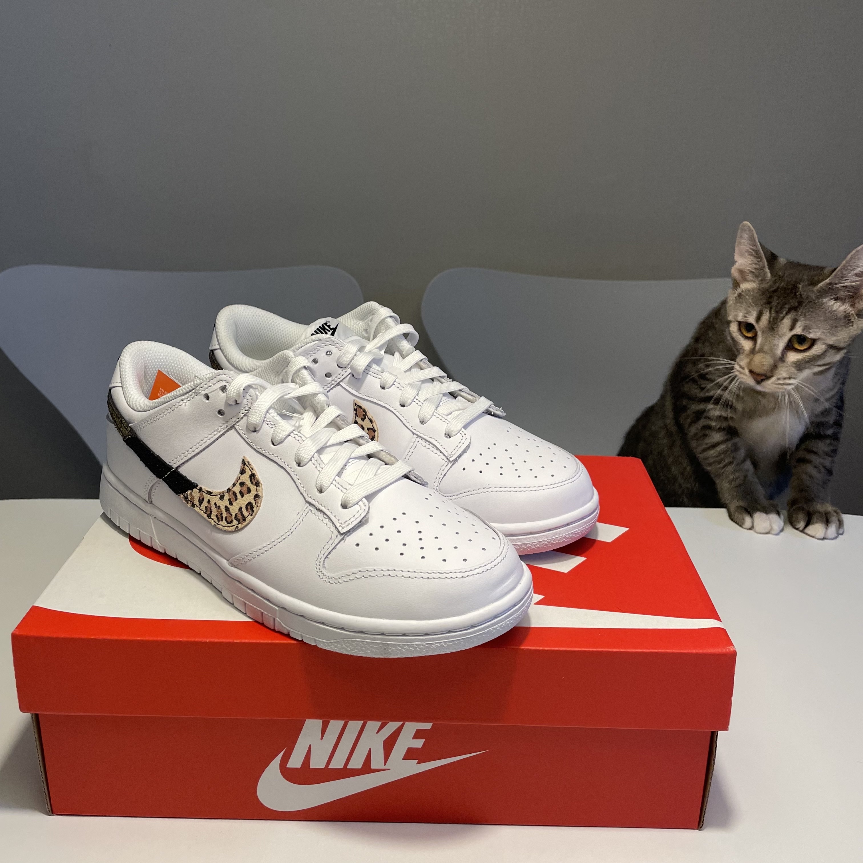 (W) Nike Dunk Low SE Primal White 착용 스타일 - 4