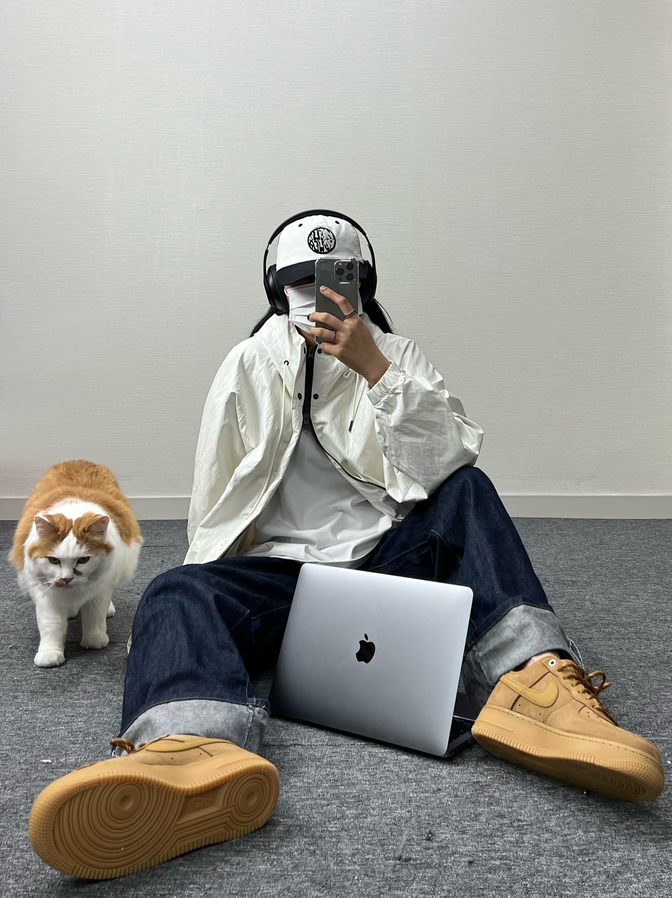 Nike Air Force 1 '07 WB Flax 착용 스타일 - 2