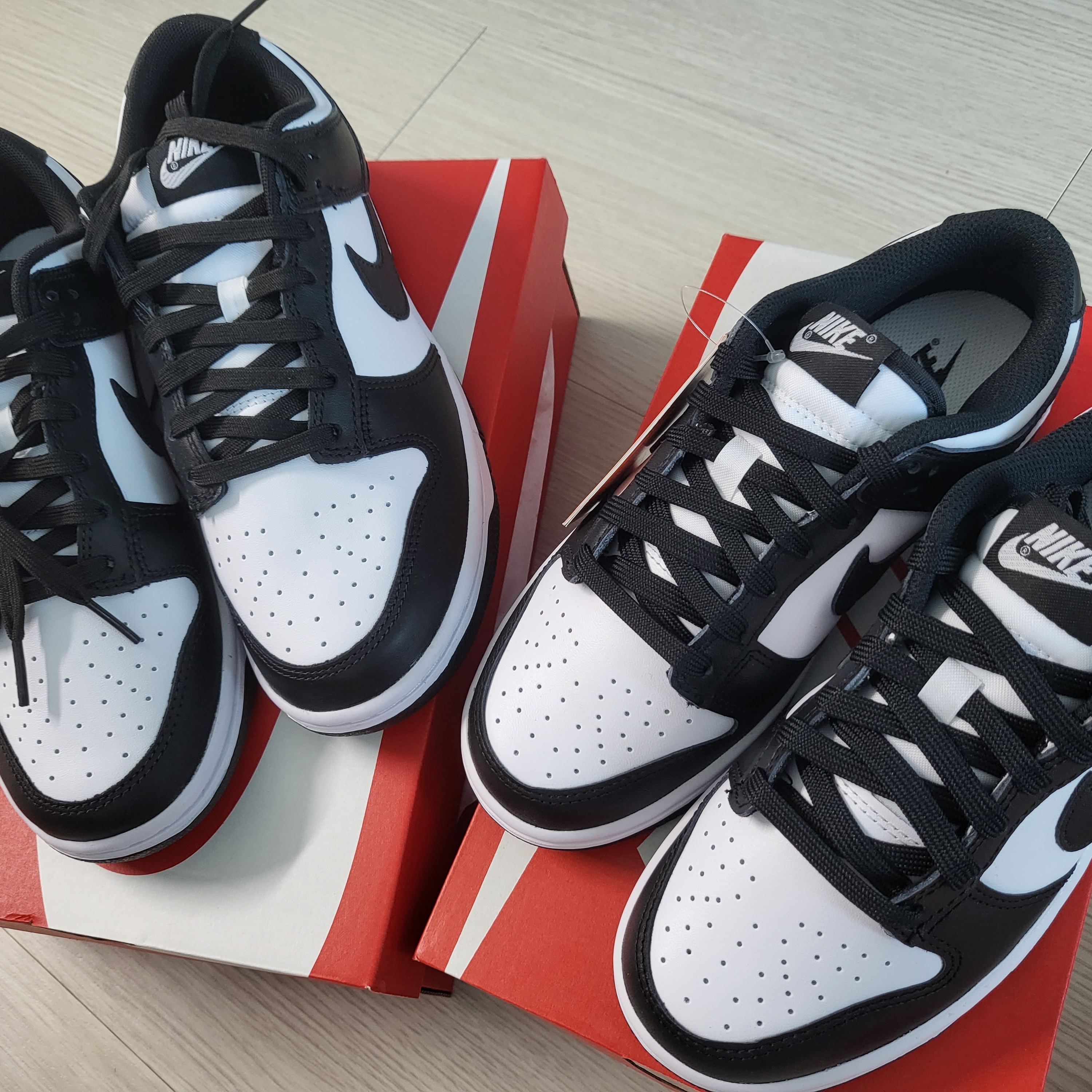(W) Nike Dunk Low Black, Nike Dunk Low Retro Black 착용 스타일 - 3