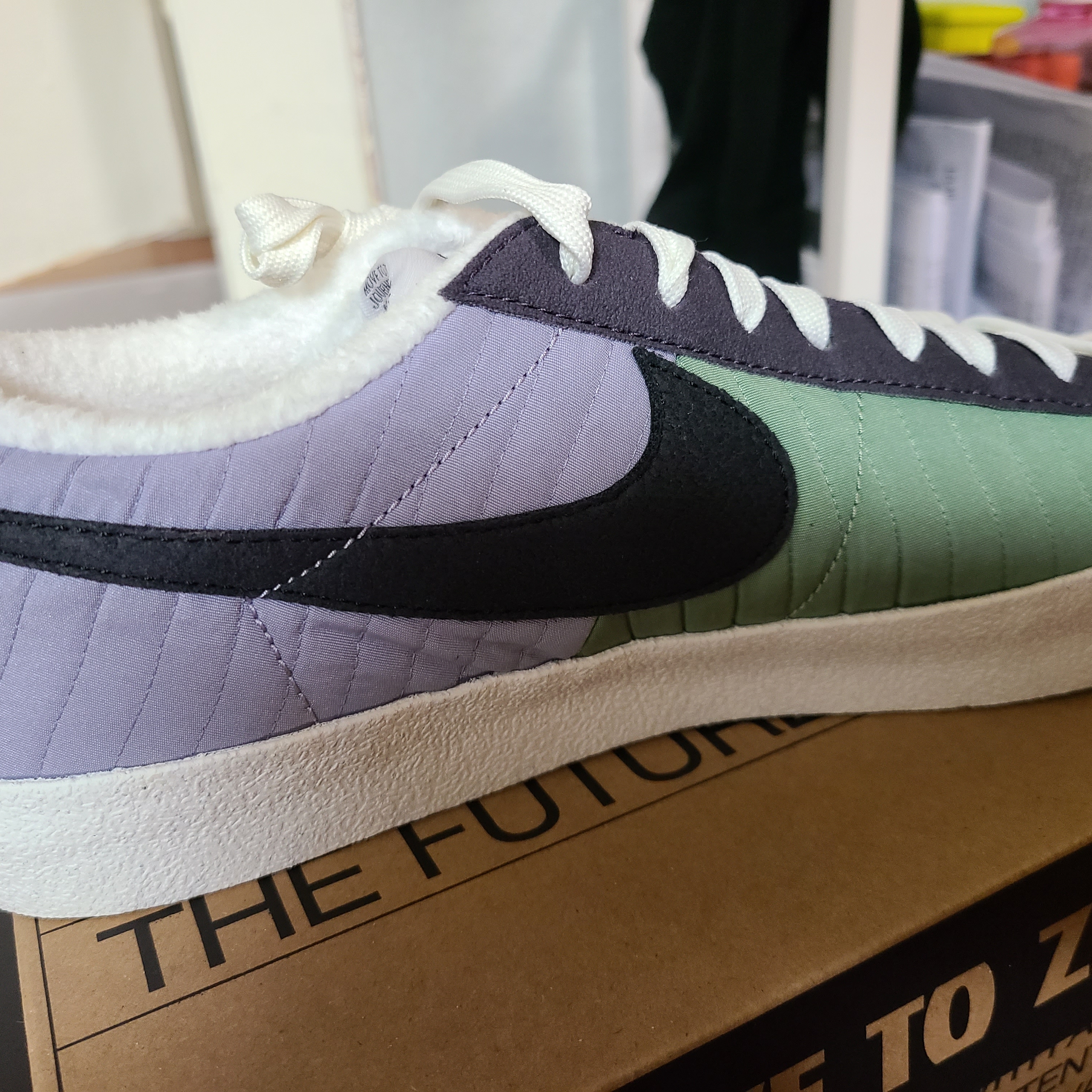 Nike Blazer Low '77 Premium Next Nature Cave Purple Sail 착용 스타일 - 1