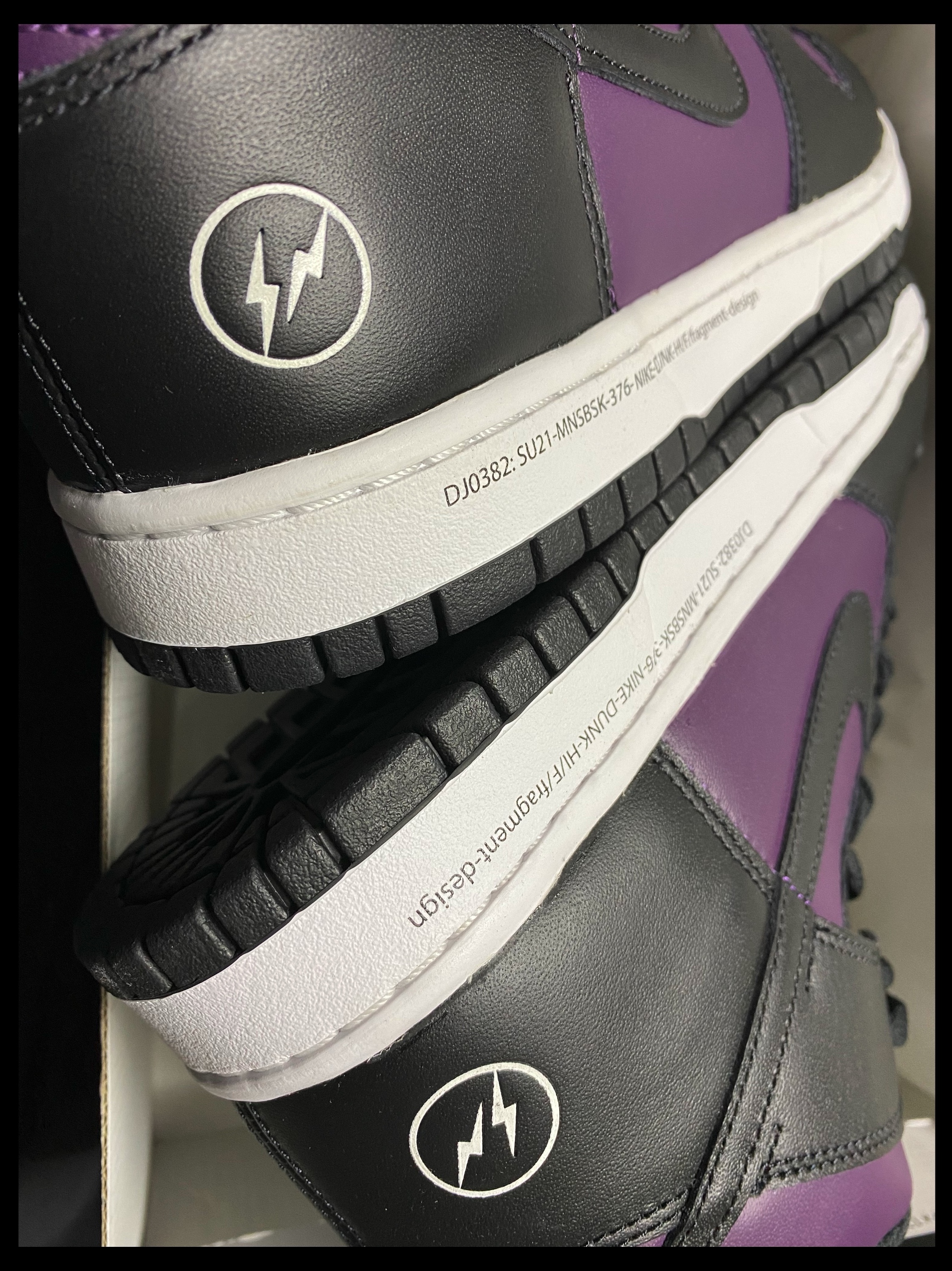 Nike x Fragment Dunk High Black 착용 스타일