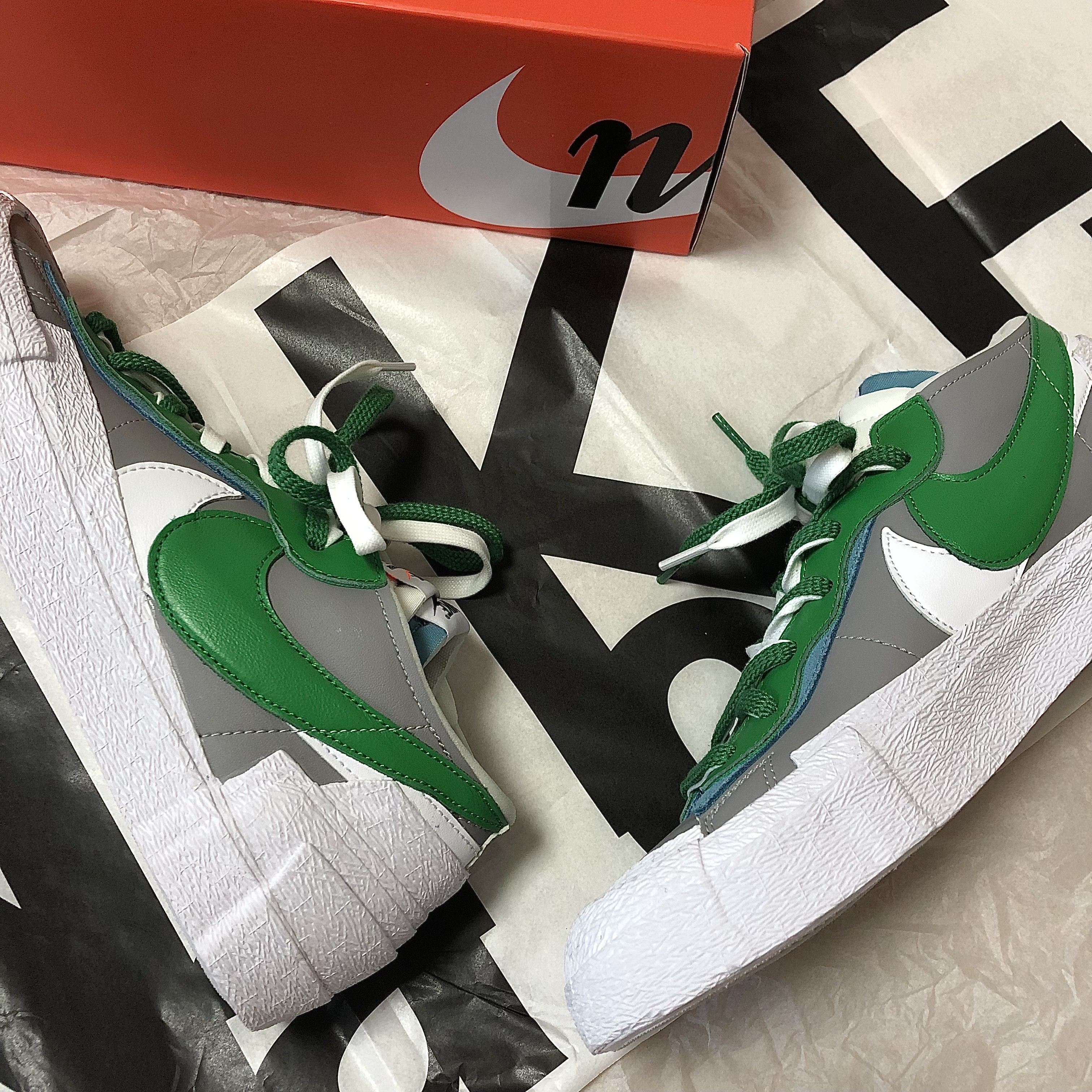Nike x Sacai Blazer Low Classic Green 착용 스타일