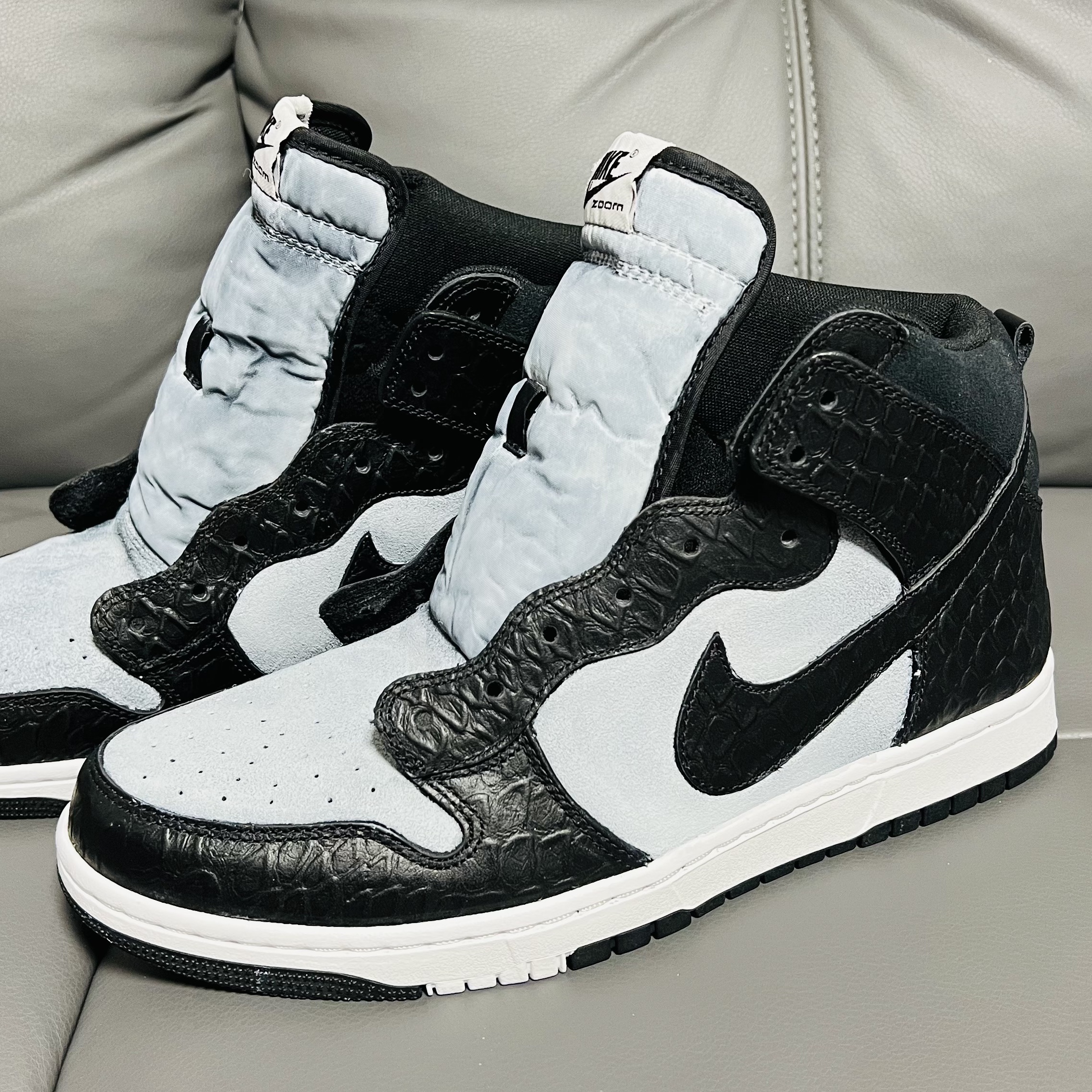 Nike Dunk High CMFT Premium Croc 착용 스타일 - 3