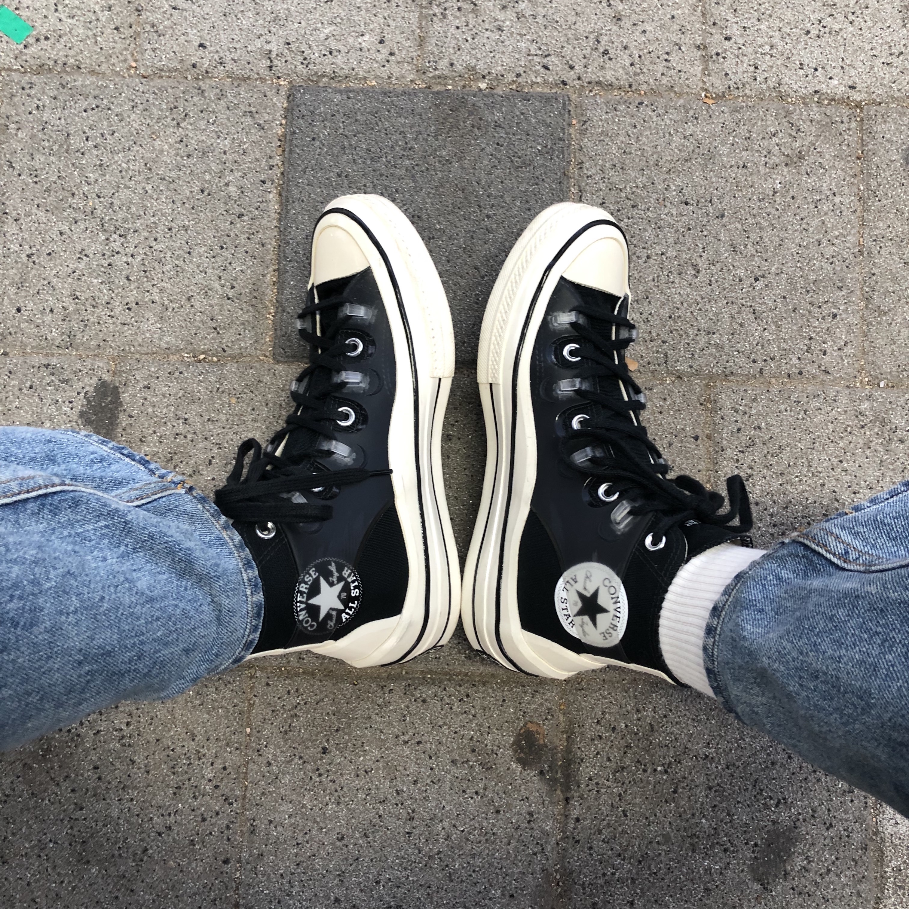 Converse x Kim Jones Chuck 70 Utility Wave High Black 착용 스타일