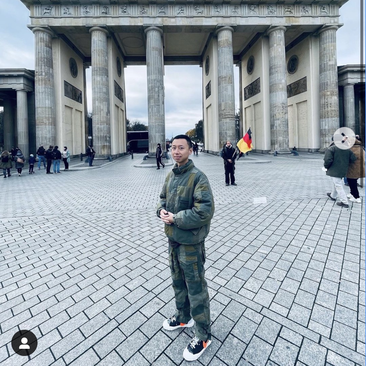 Supreme x Comme des Garcons Junya Watanabe Man Patchwork Puffy Jacket Olive - 21FW, Supreme x Comme des Garcons Junya Watanabe Man Patchwork Cargo Pants Olive - 21FW 착용 스타일