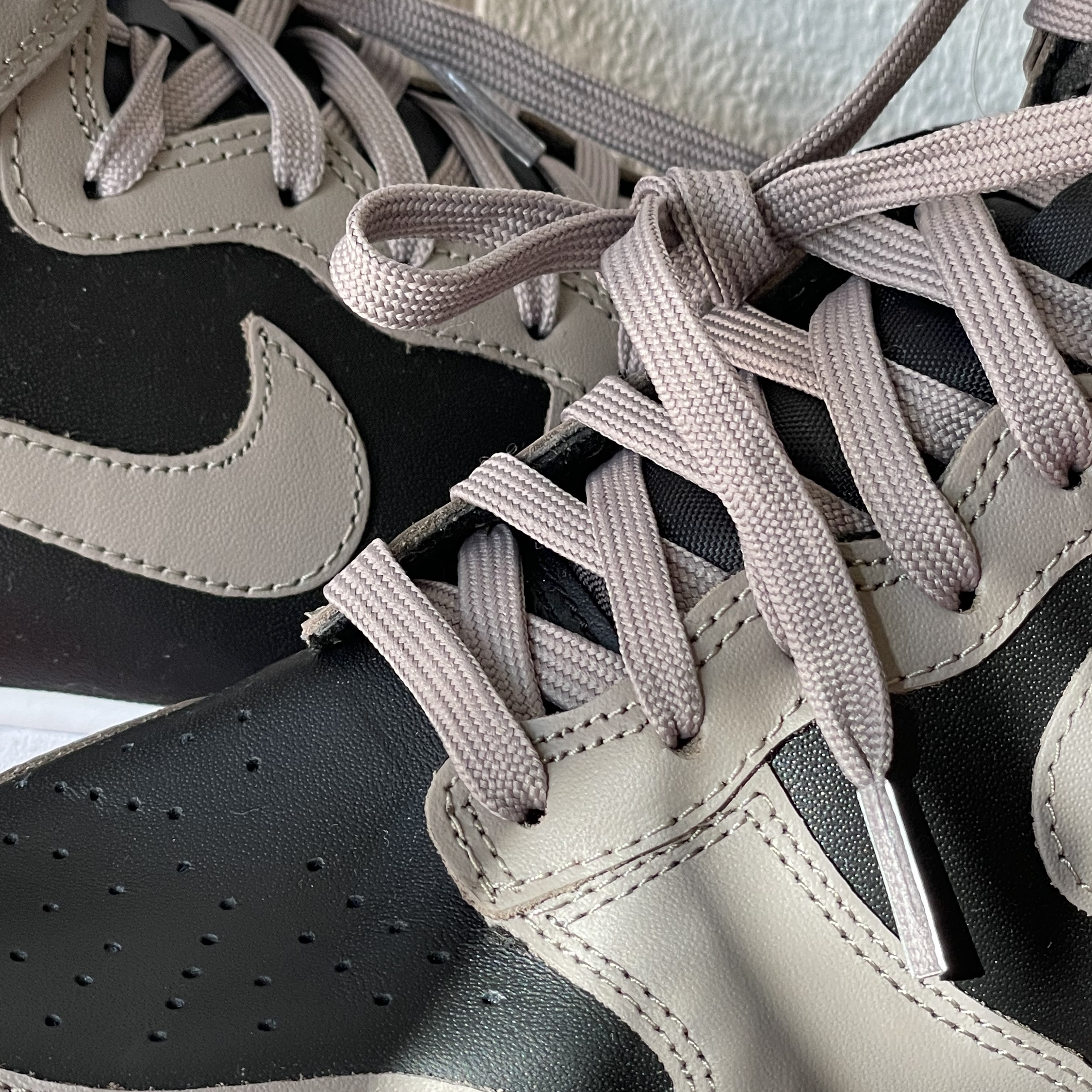 (W) Nike Dunk High Moon Fossil 착용 스타일 - 4