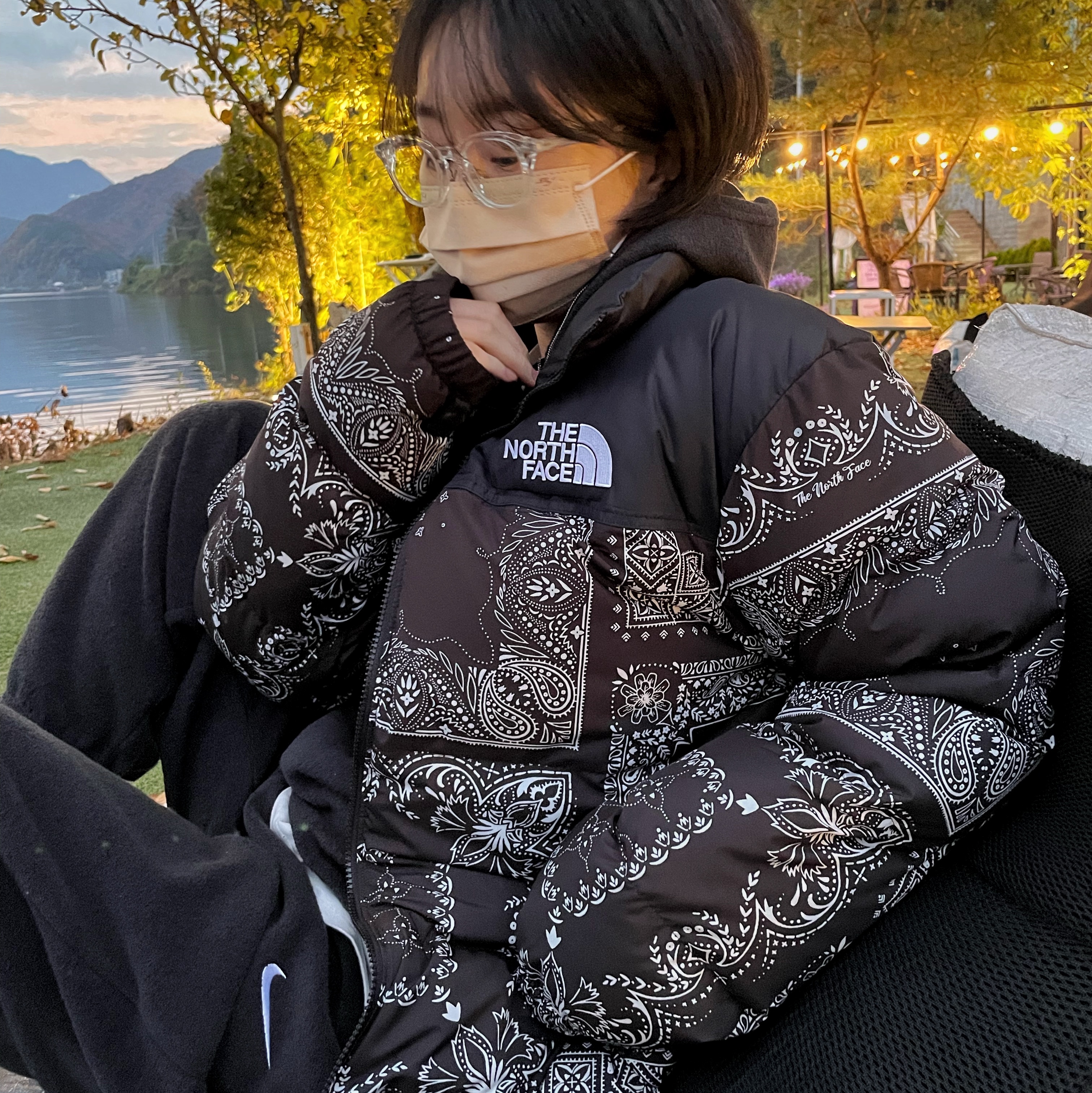 The North Face 1996 Novelty Nuptse Jacket Real Black - 21FW, (W) Jordan 1 Retro High OG Silver Toe 착용 스타일 - 3